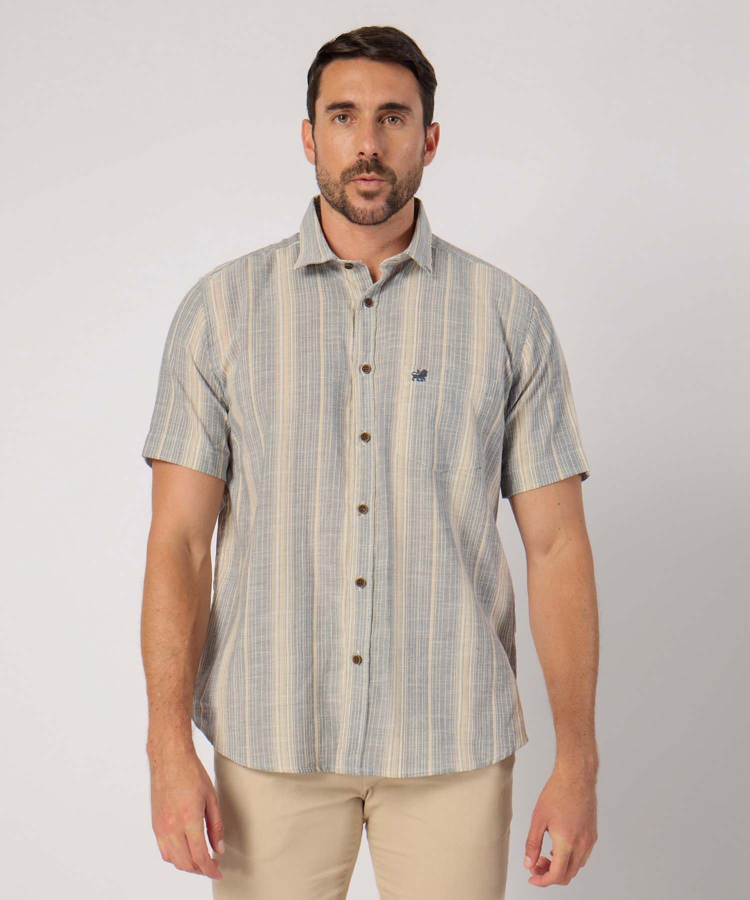 Camisa Calima Urbano azul marino para hombre, vista principal