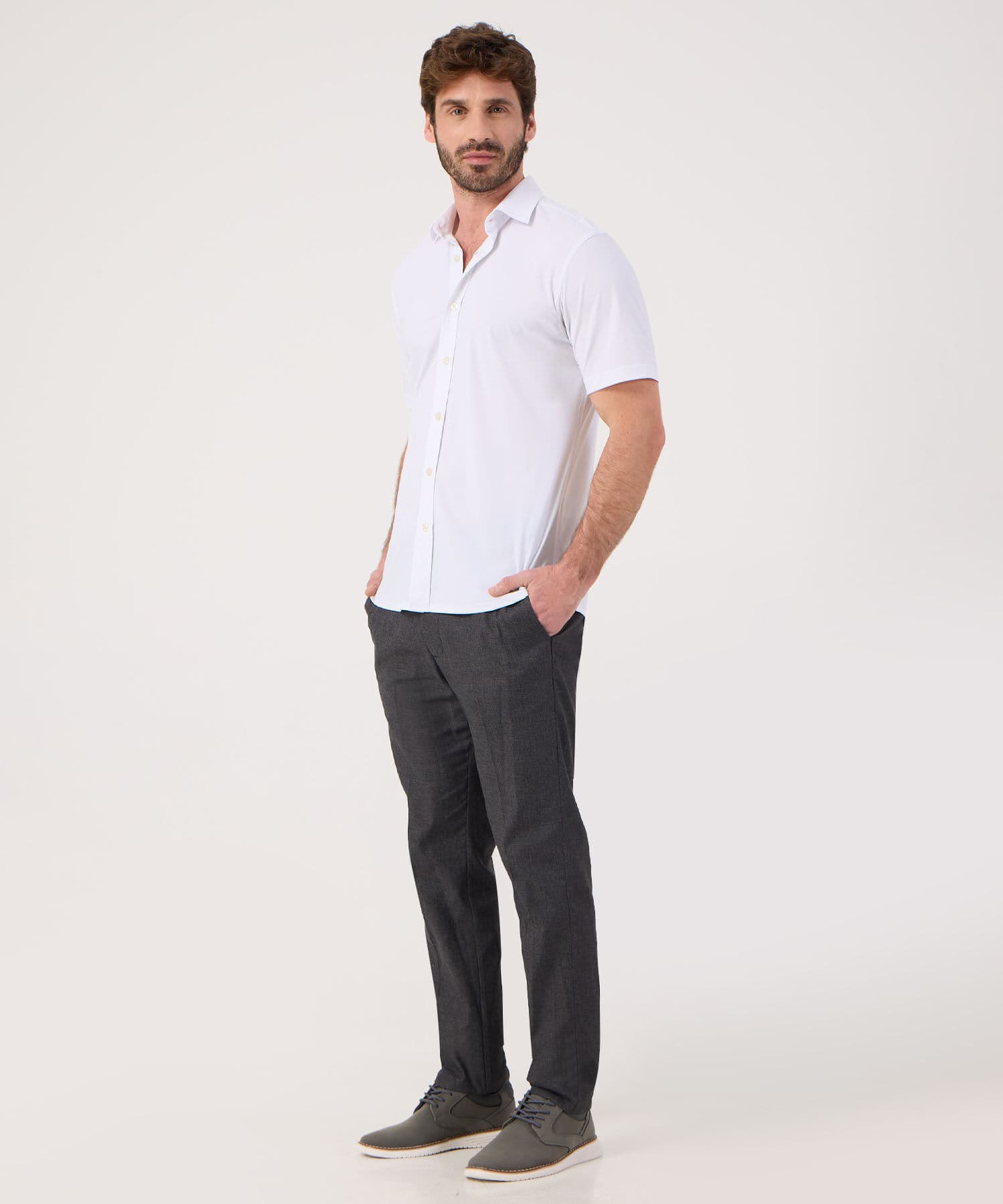 Camisa Amalia Edición Índigo blanco para hombre, vista 2