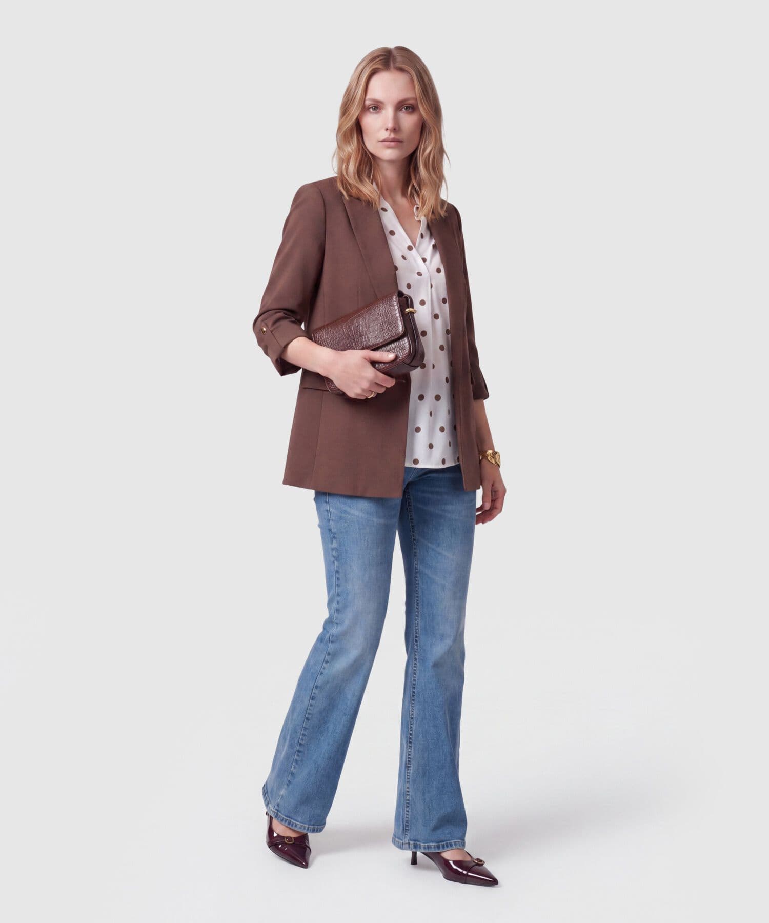 Jean Julieta Contemporáneo azul marino para mujer, vista 2