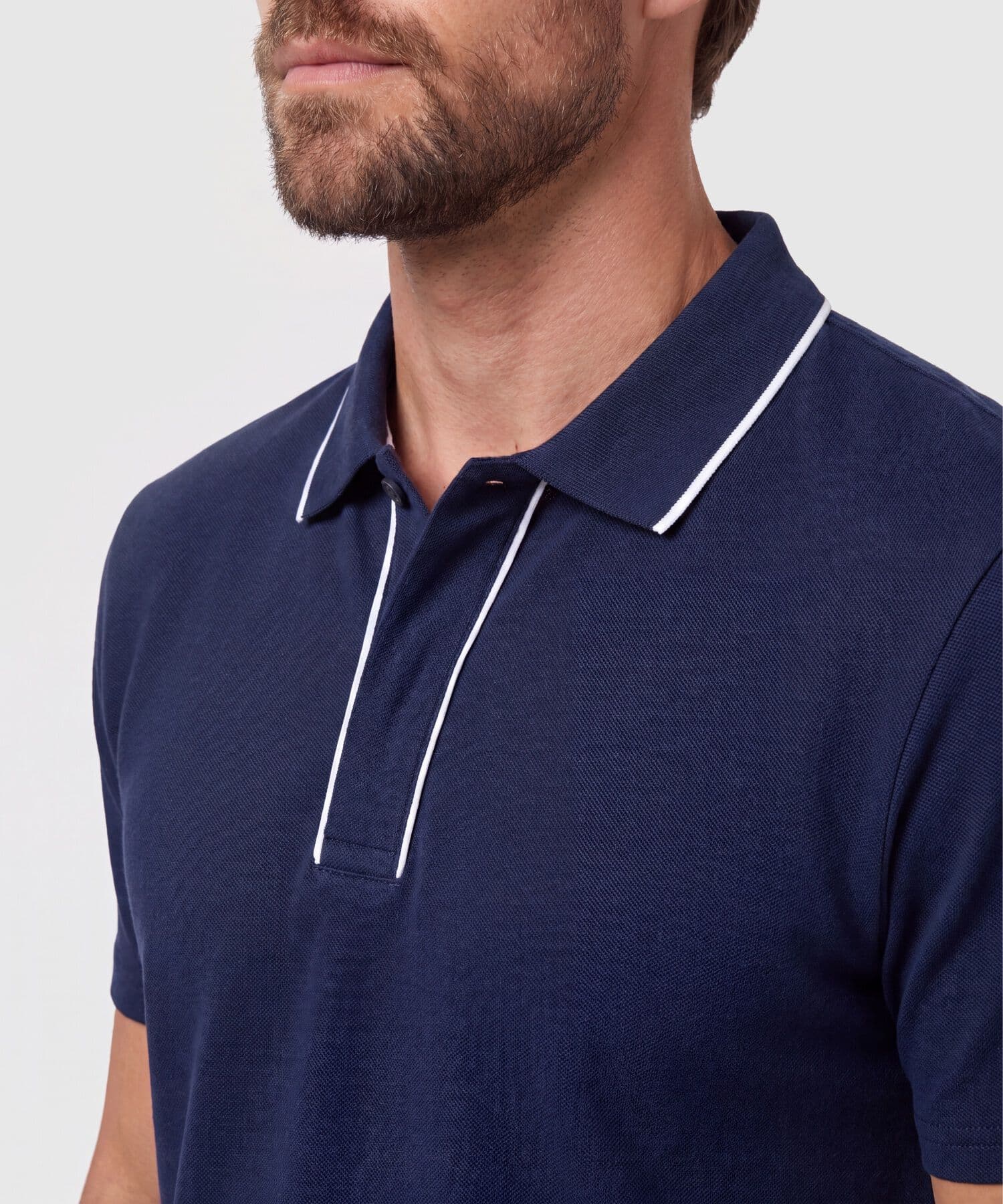 Polo Marfil Urbano azul marino para hombre, vista 3