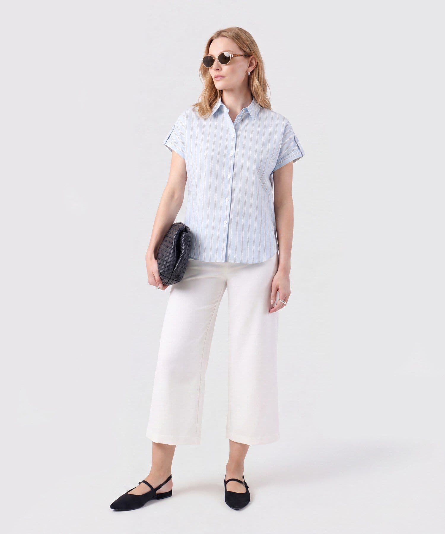 Camisa Dorada de Viaje azul marino para mujer, vista 2