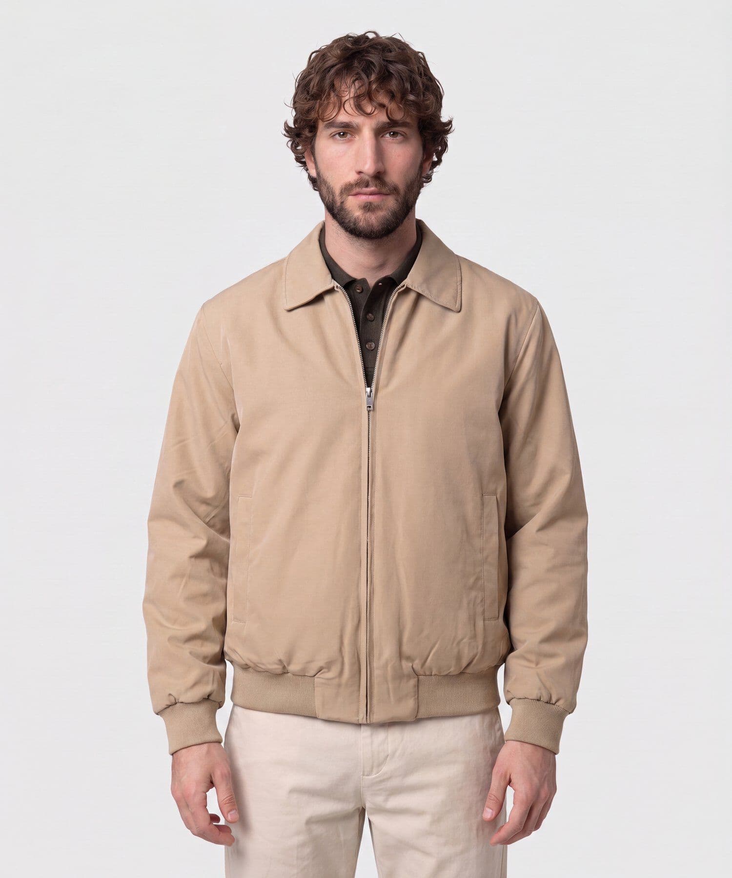 Chaqueta Horizonte Natural café para hombre, vista principal