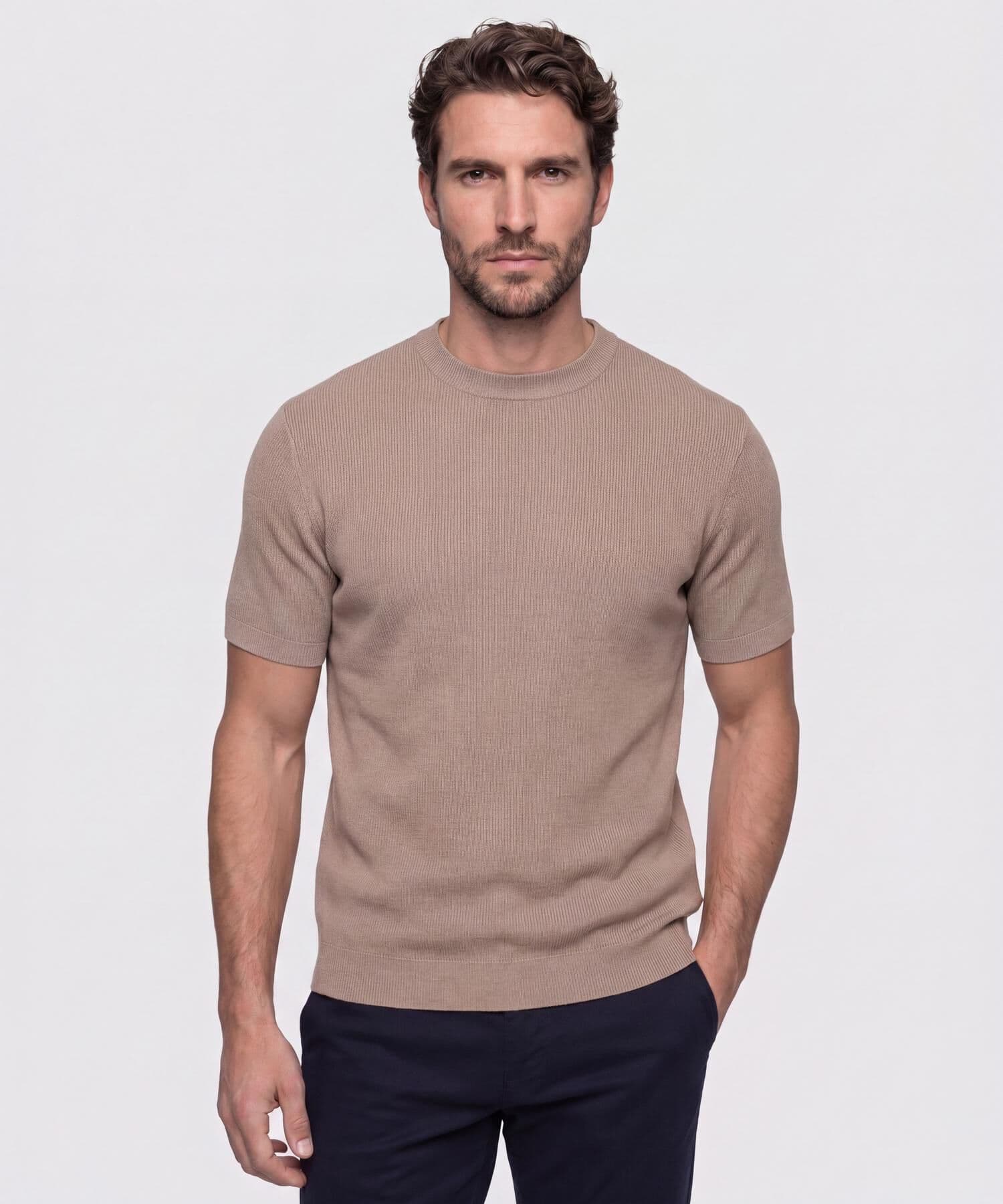 Camiseta Elisa Minimalista arena para hombre, vista 2