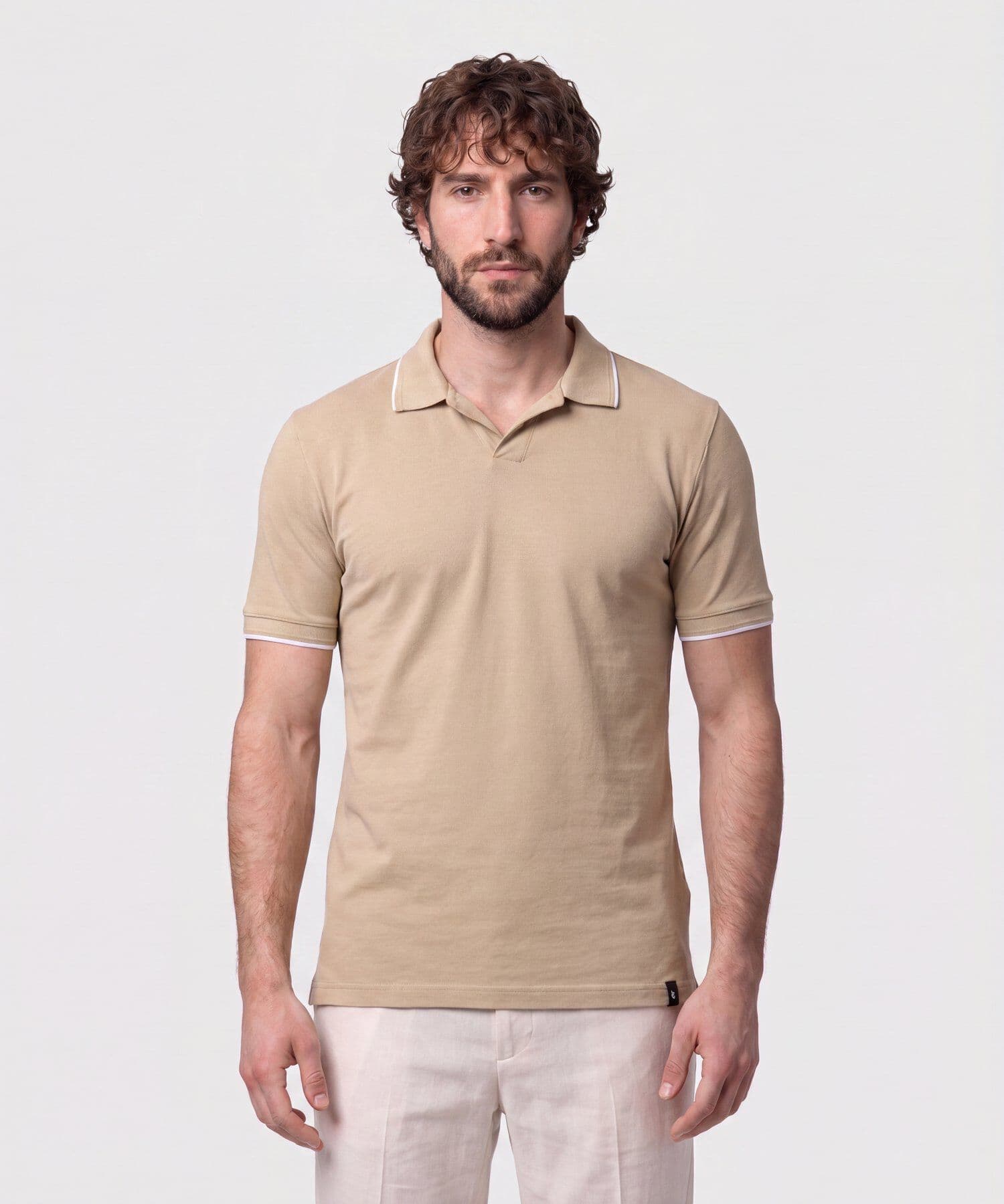 Polo Niebla de Día arena para hombre, vista principal