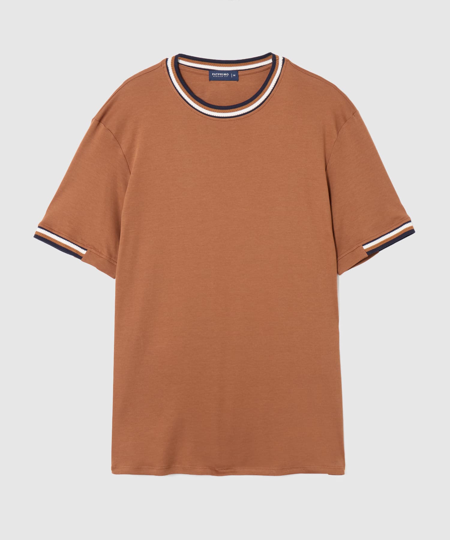 Camiseta Marea Clásico café para hombre, vista principal