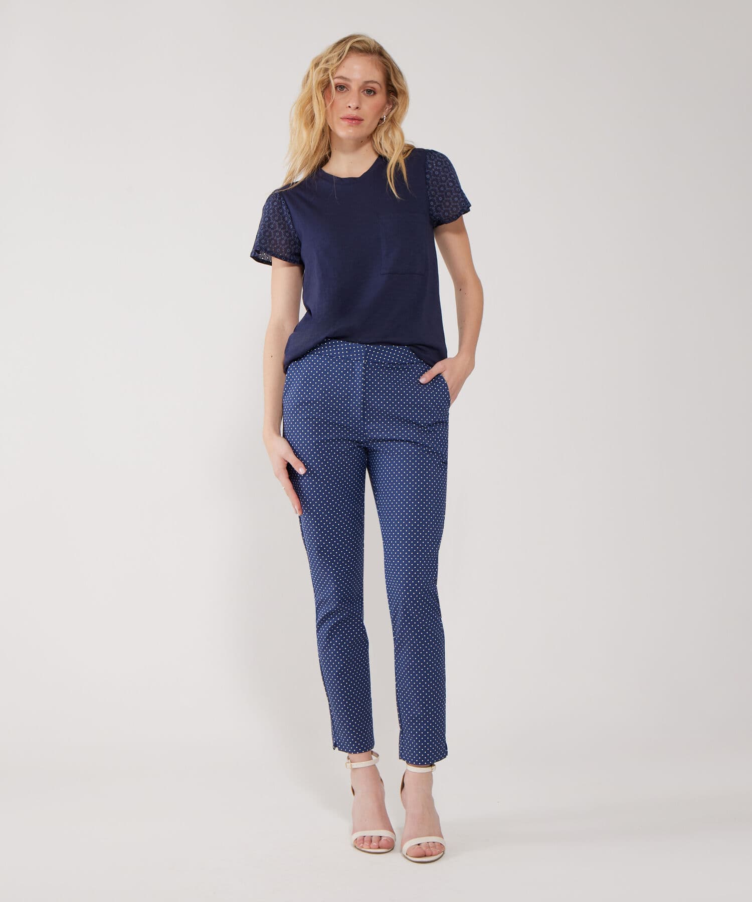Pantalón Granada de Ciudad azul marino para mujer, vista 2