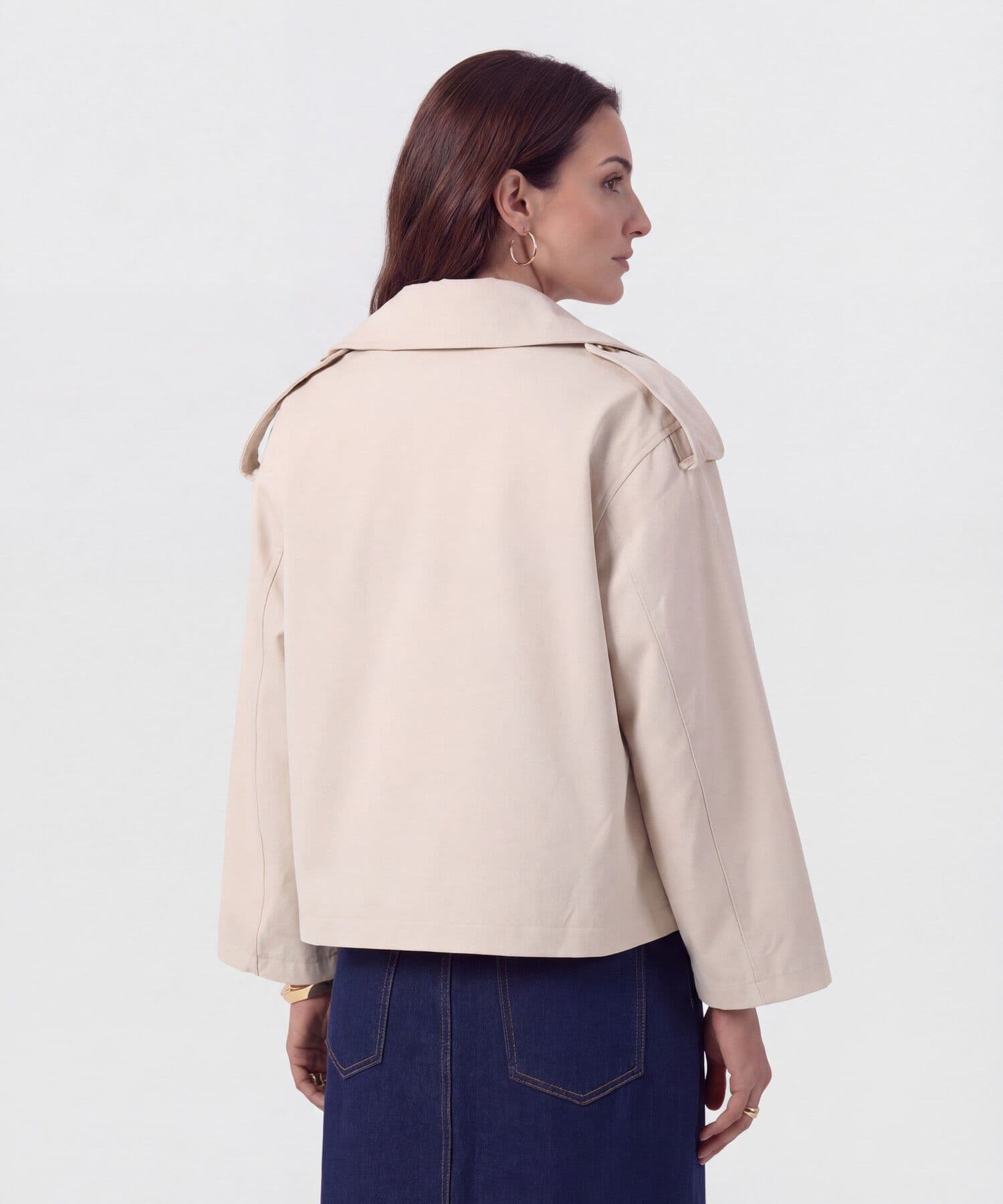 Chaqueta Río Fluido rojo granada para mujer, vista 4