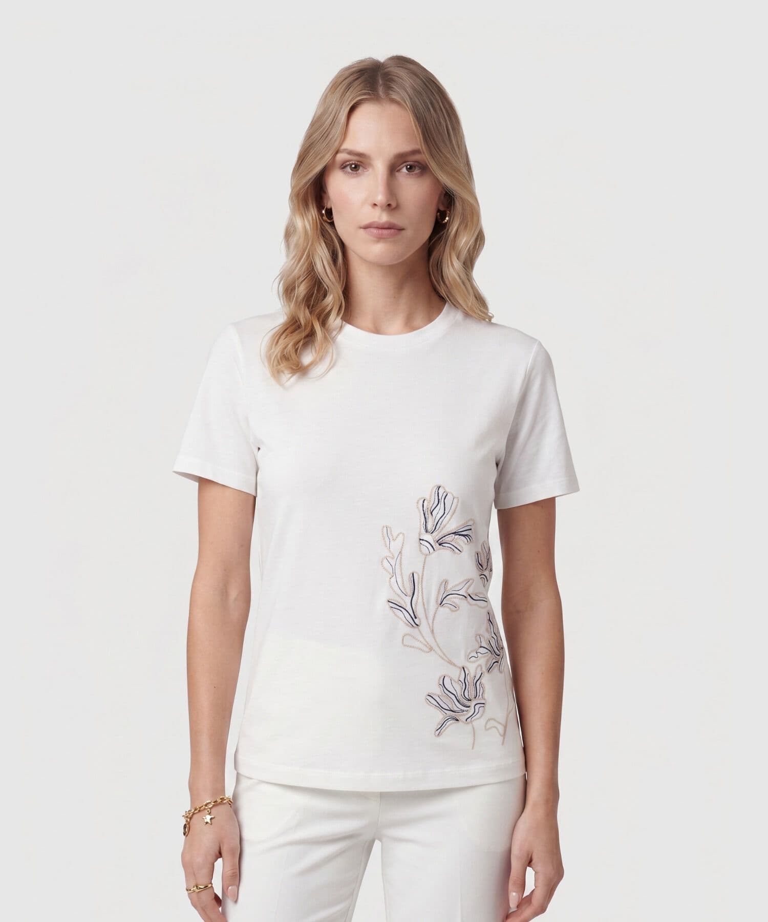 Camiseta Serena Sastre blanco para mujer, vista principal