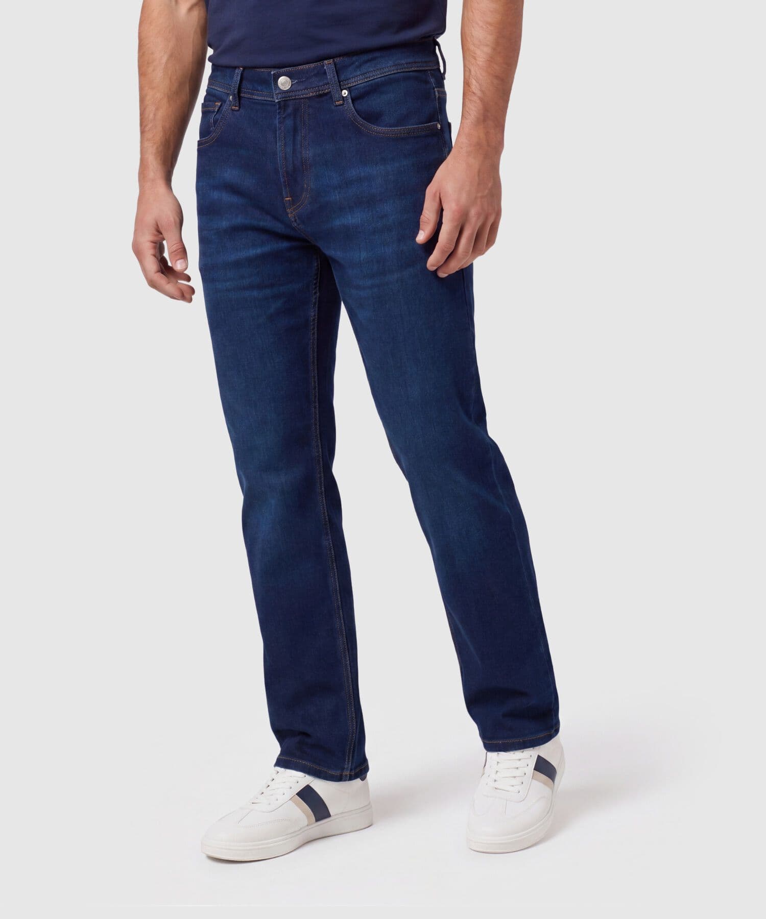 Jean Azahar Suave azul marino para hombre, vista principal