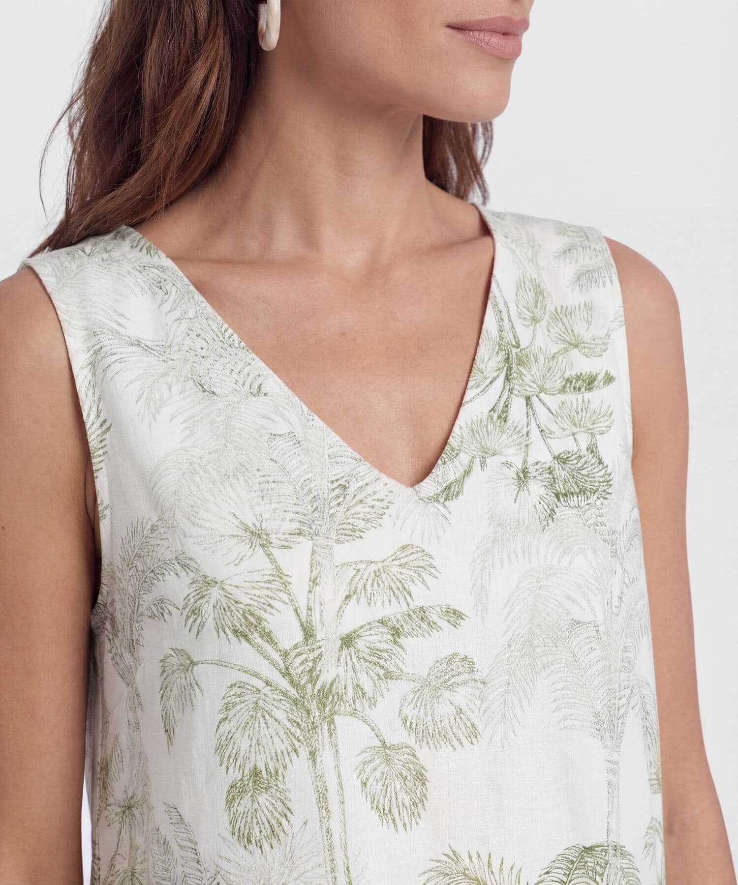 Vestido Renata Suave verde oliva para mujer, vista 3