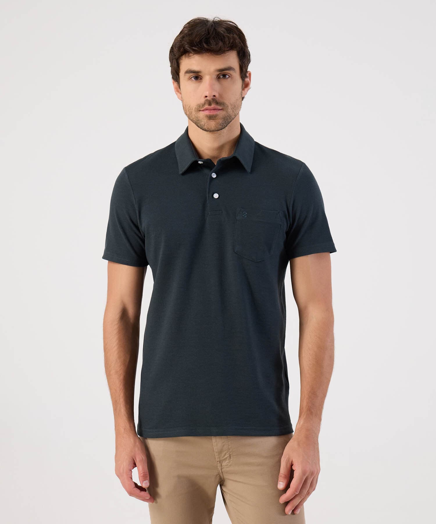 Polo Candelaria de Ciudad verde oliva para hombre, vista principal