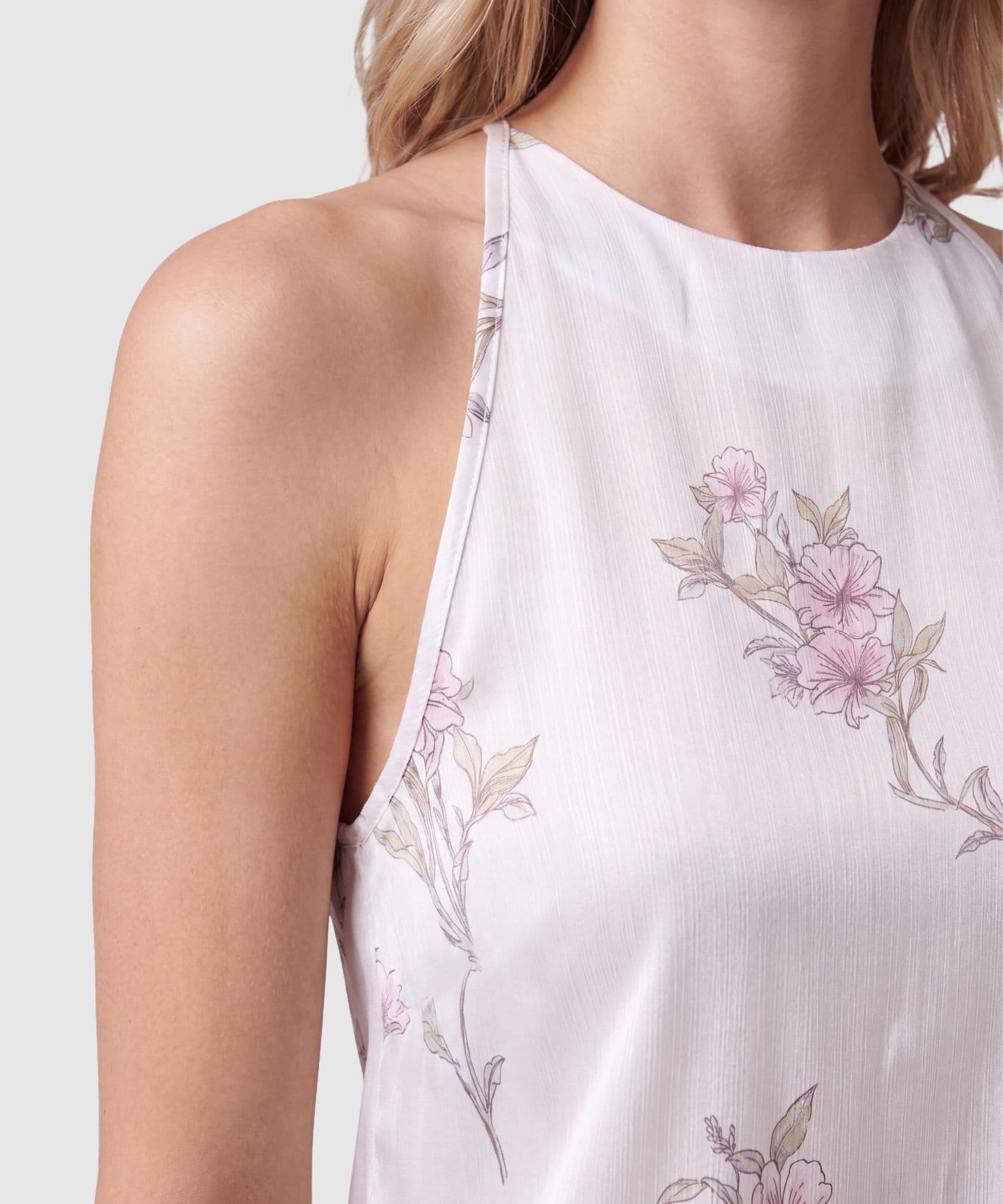 Blusa Salina Natural blanco para mujer, vista 3