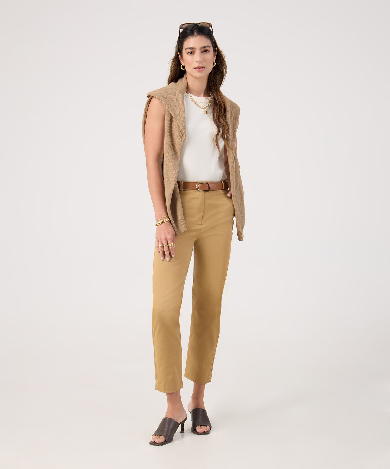 Pantalón Violeta de Viaje azul índigo para mujer, vista 2