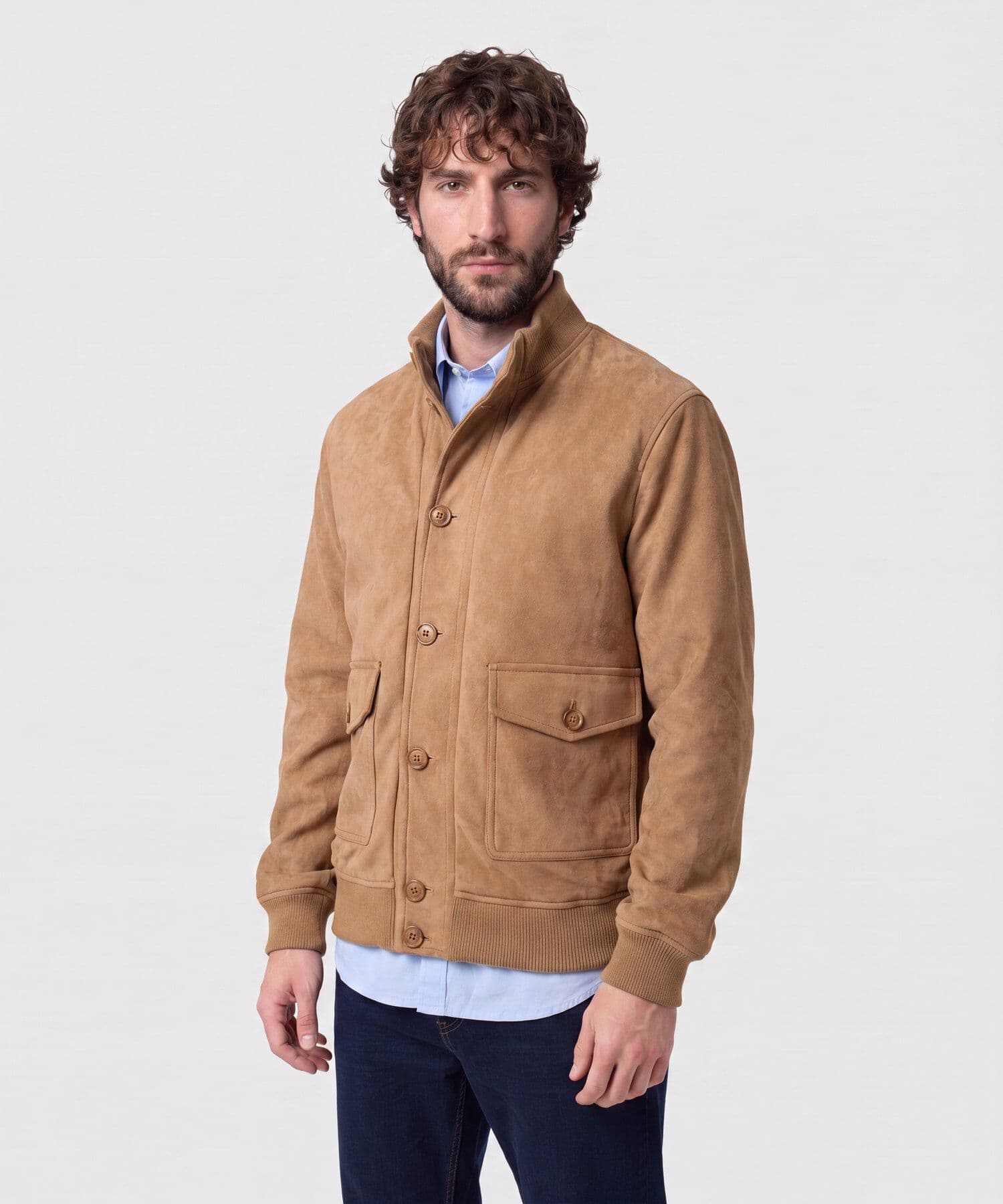 Chaqueta Coral Contemporáneo café para hombre, vista principal