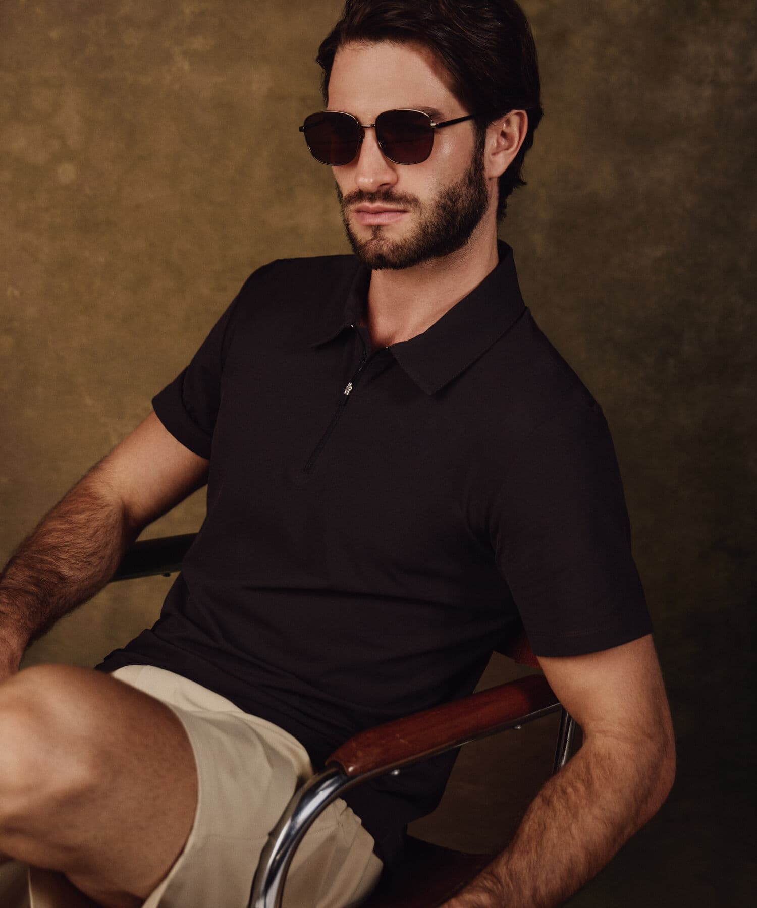Polo Dalia Natural café para hombre, vista 3