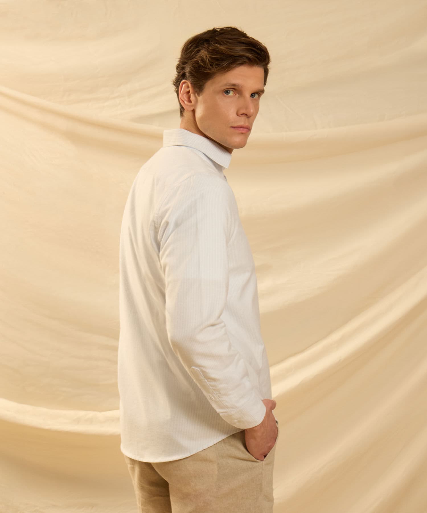 Camisa Dalia de Noche azul marino para hombre, vista 4