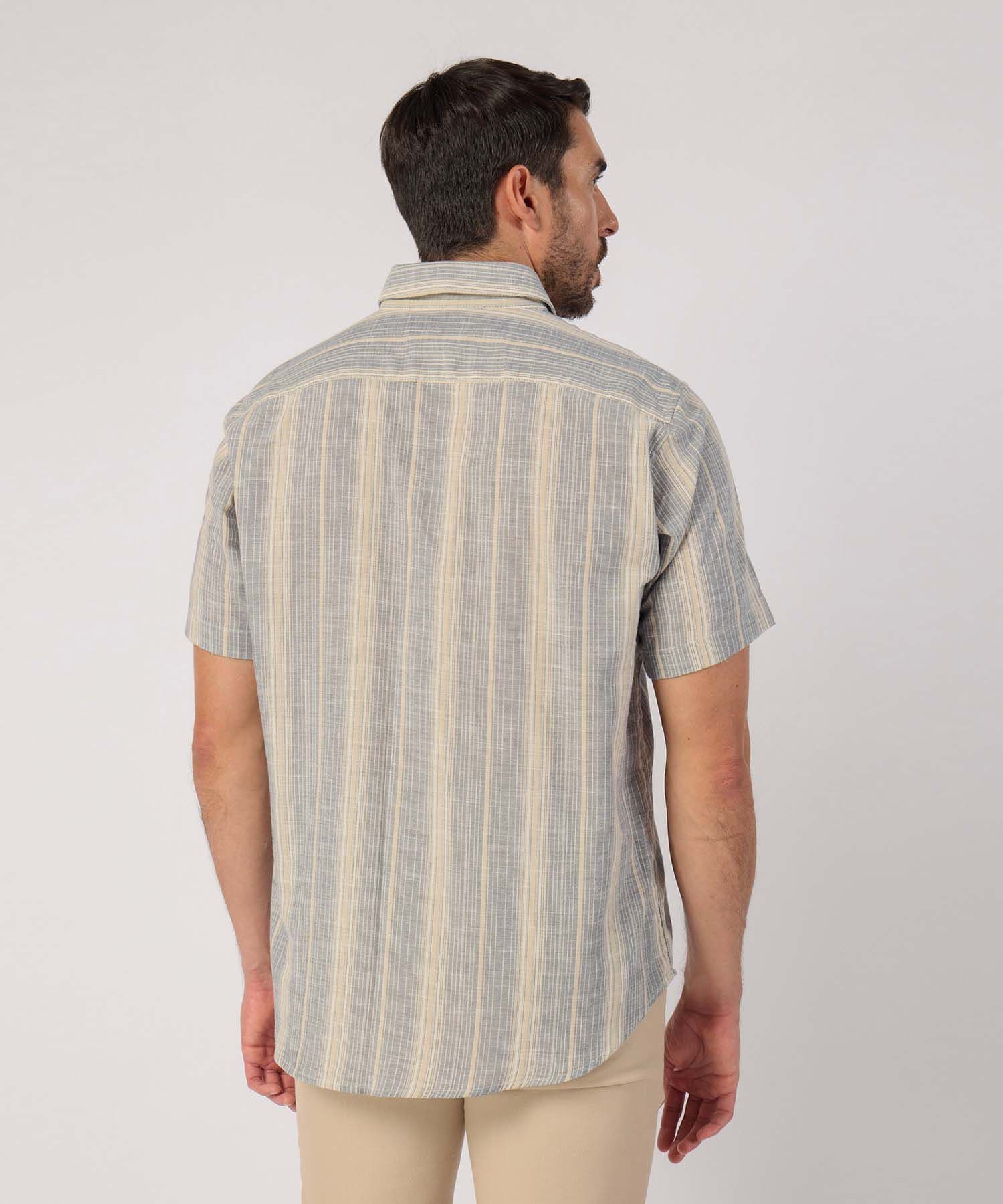 Camisa Calima Urbano azul marino para hombre, vista 4
