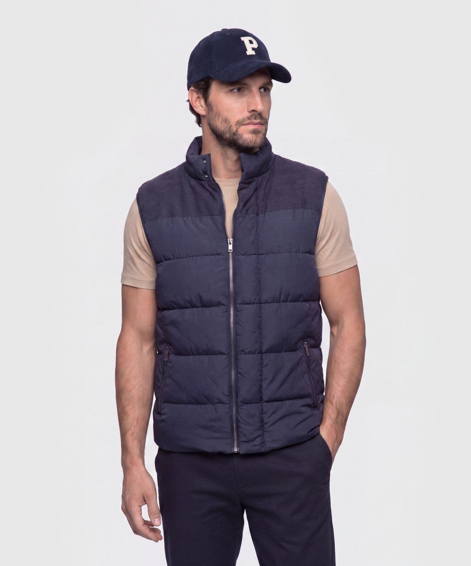 Buzo Dalia Contemporáneo azul marino para hombre, vista principal