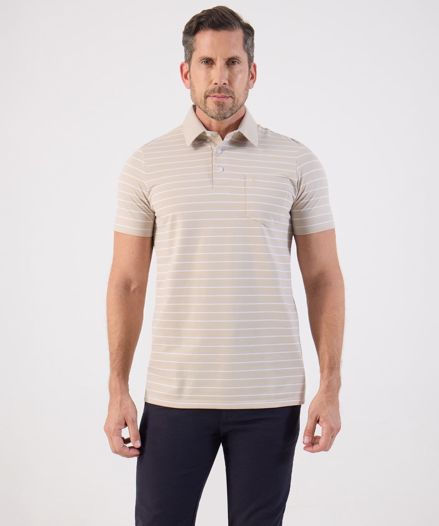 Polo Cauce Edición Lino arena para hombre, vista principal