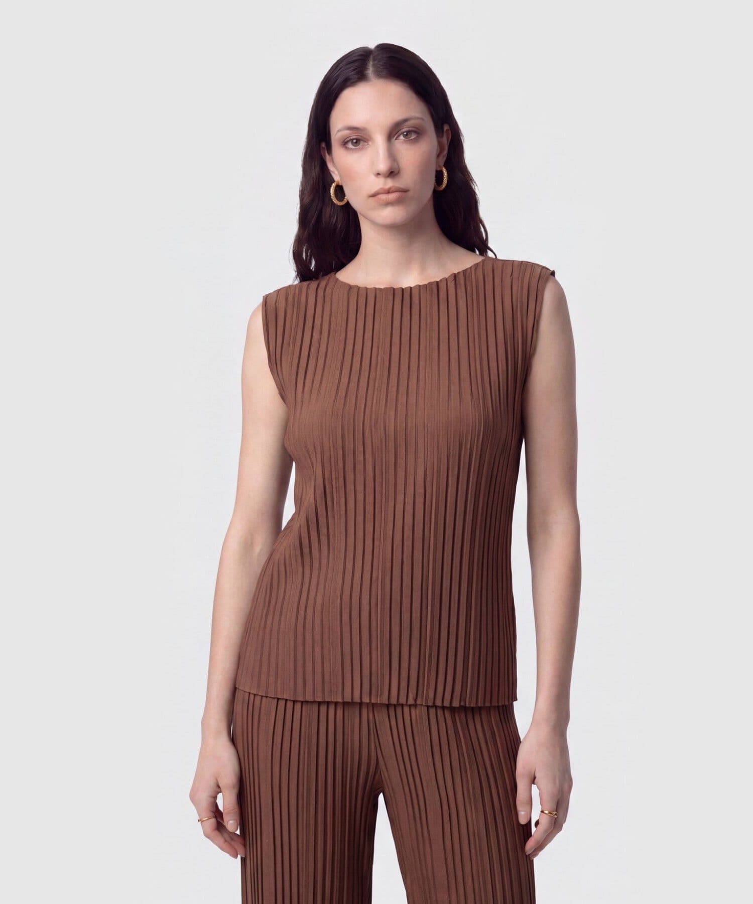 Blusa Oliva de Noche café para mujer, vista principal
