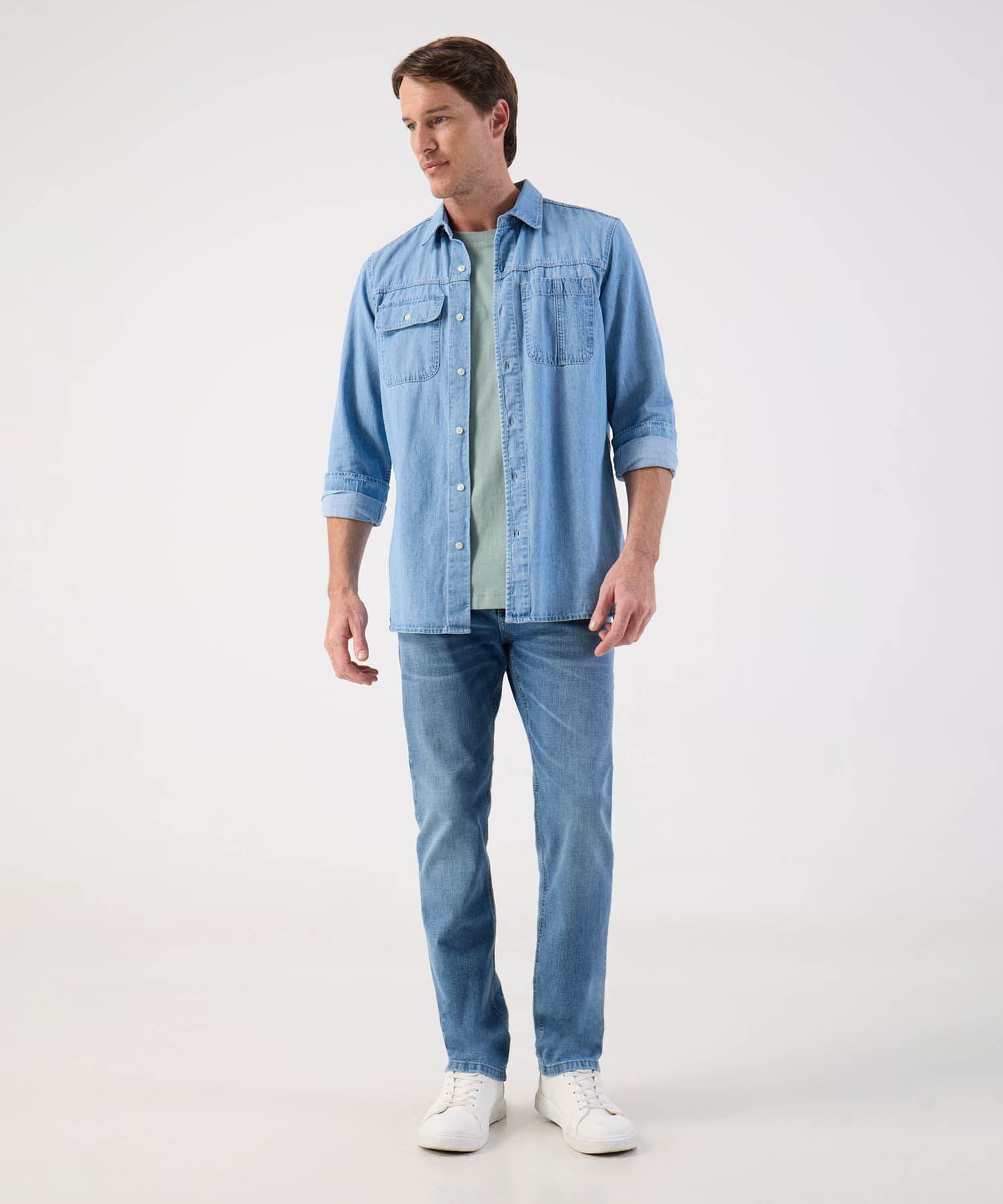 Jean Horizonte Natural azul marino para hombre, vista 2