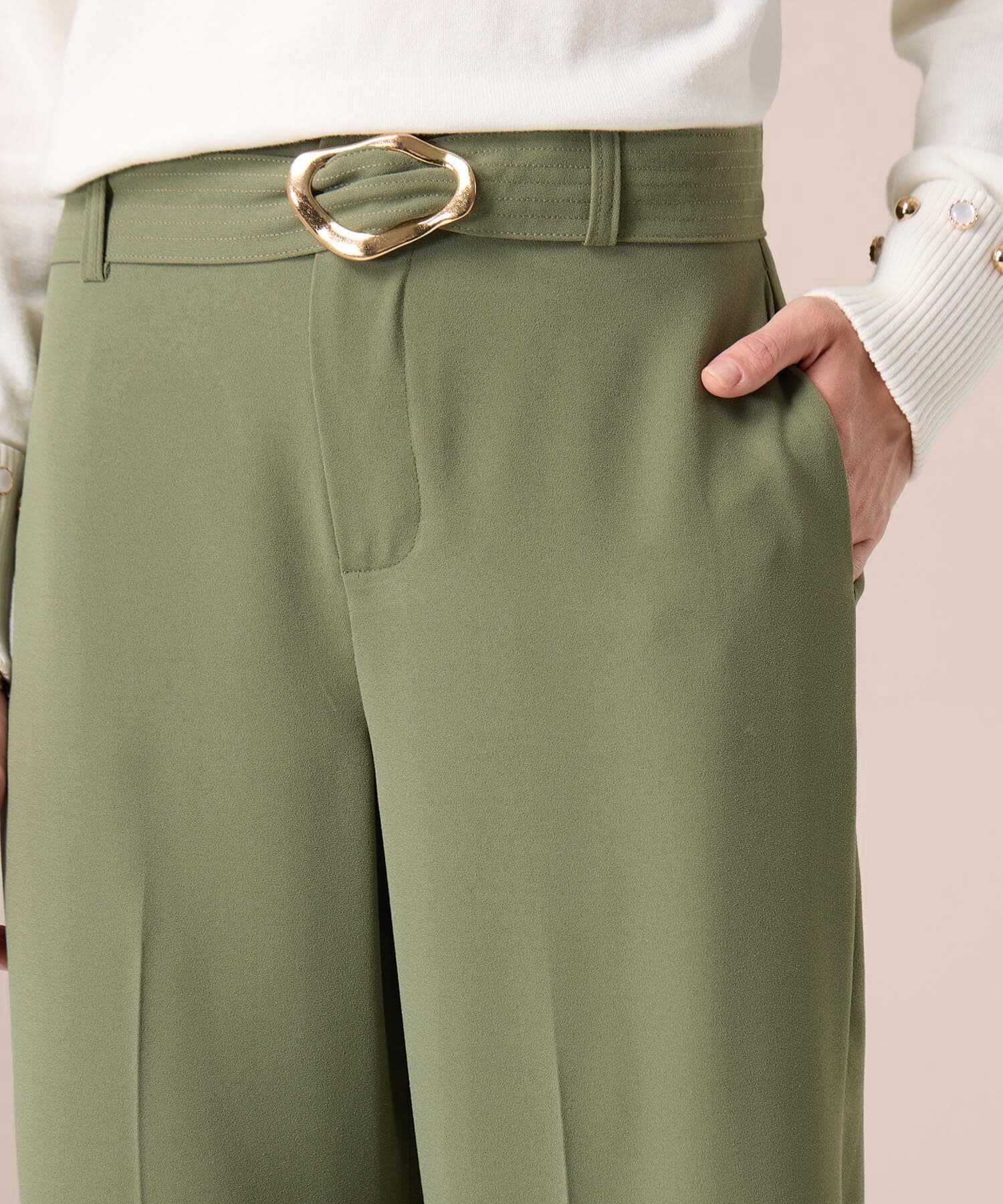 Cinturón Dalia Sastre verde oliva para mujer, vista 5