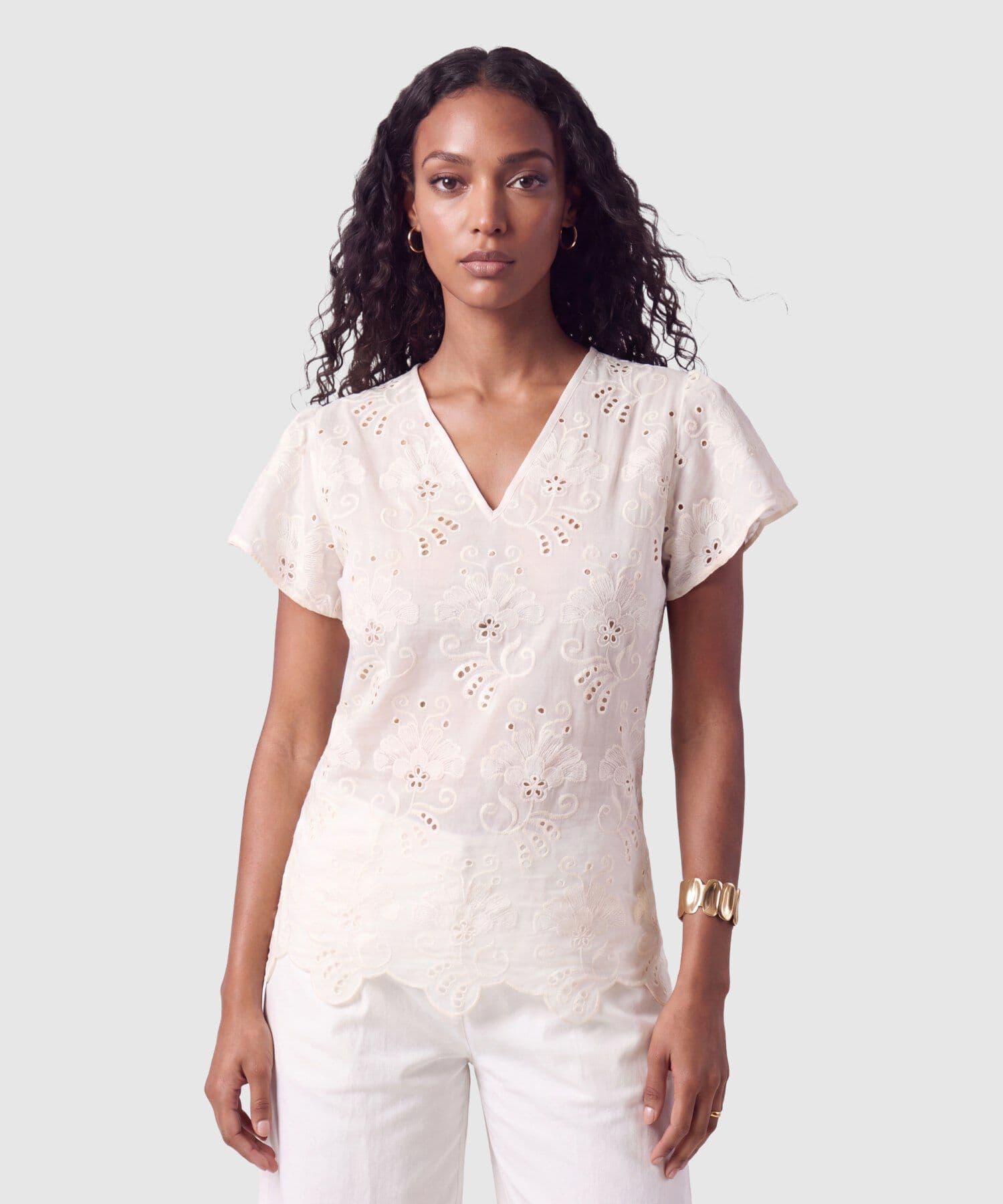 Blusa Cobalto Natural verde oliva para mujer, vista principal