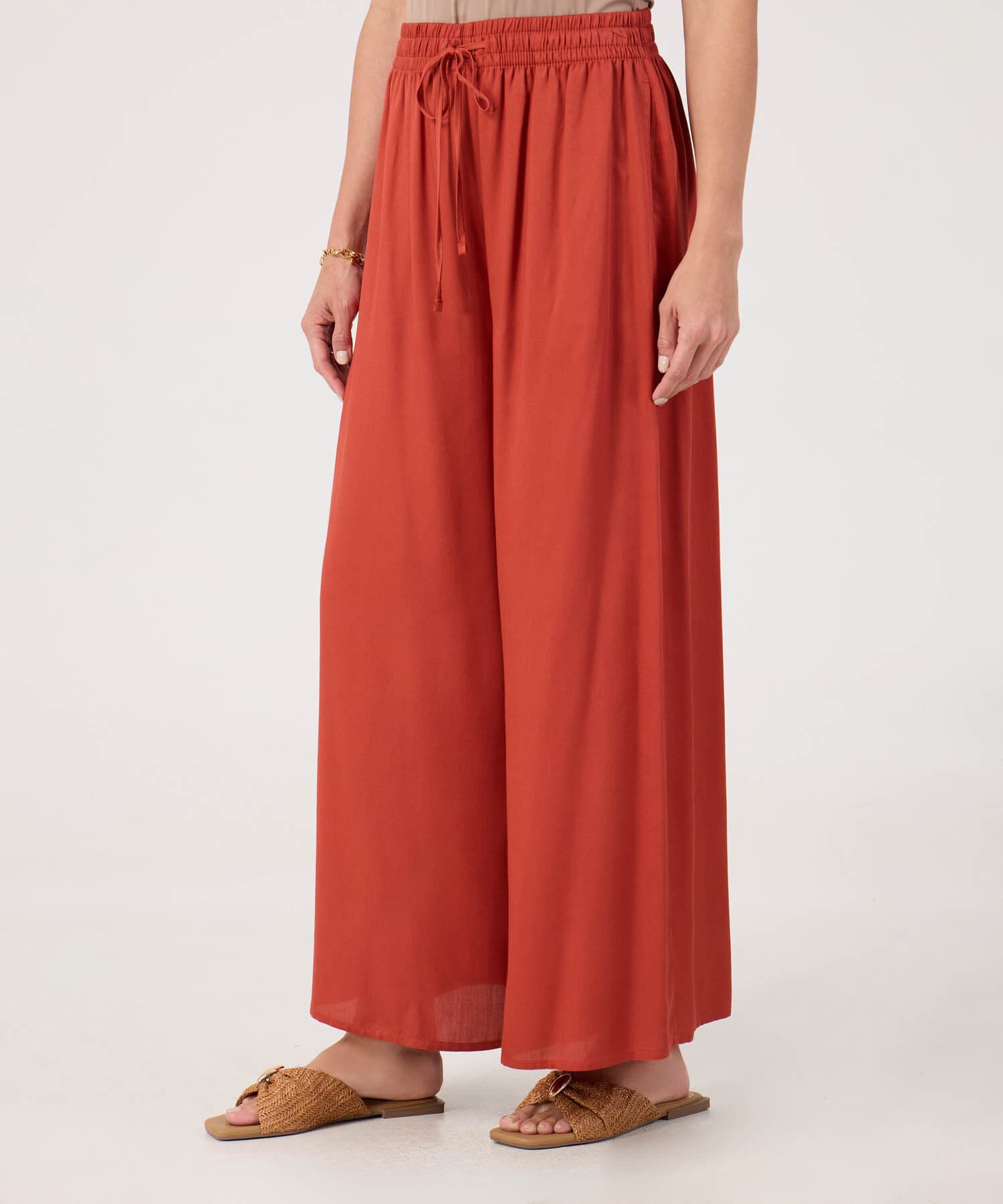 Pantalón Emilia Relajado naranja para mujer, vista principal
