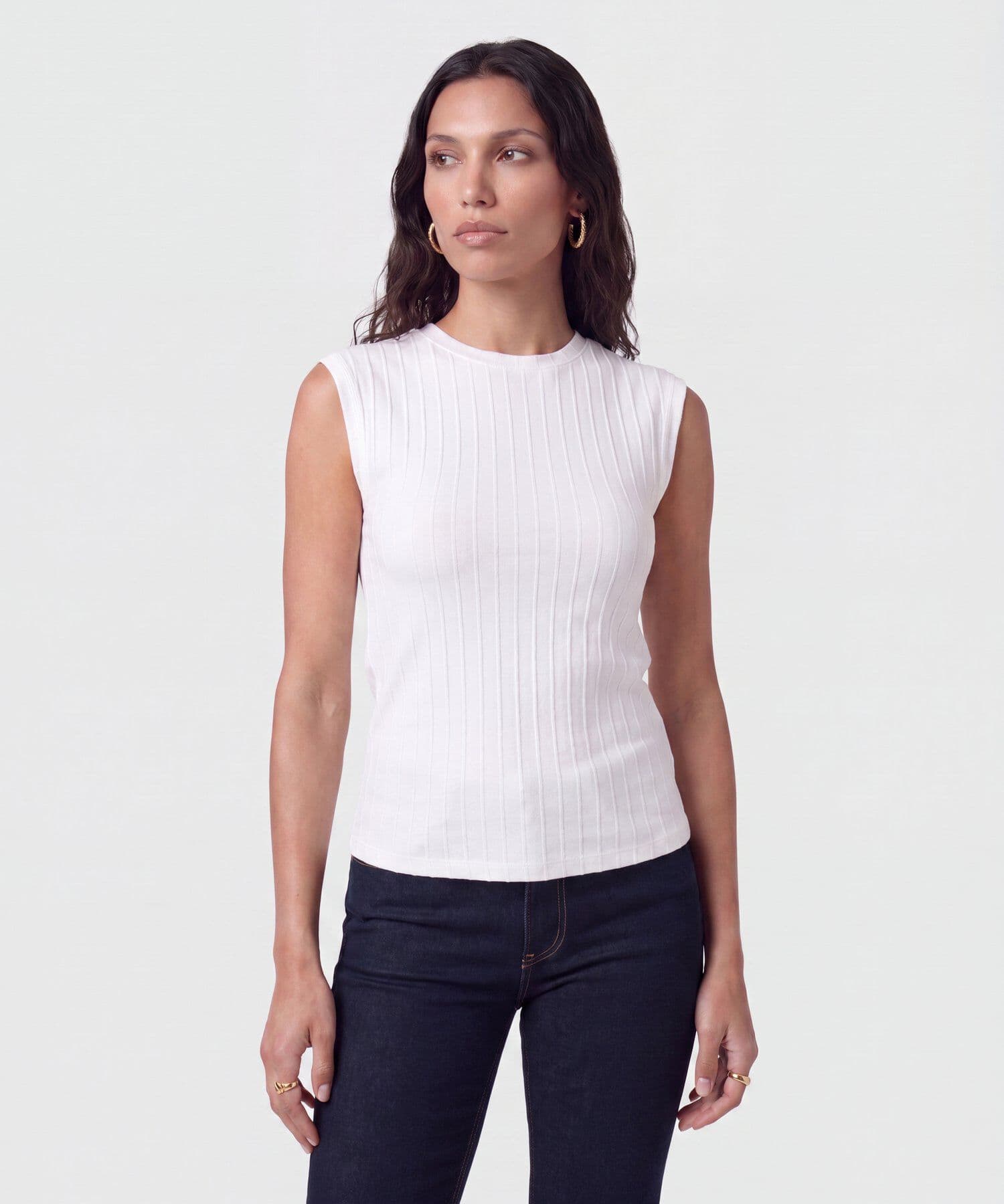 Camiseta Valentina Suave blanco para mujer, vista principal