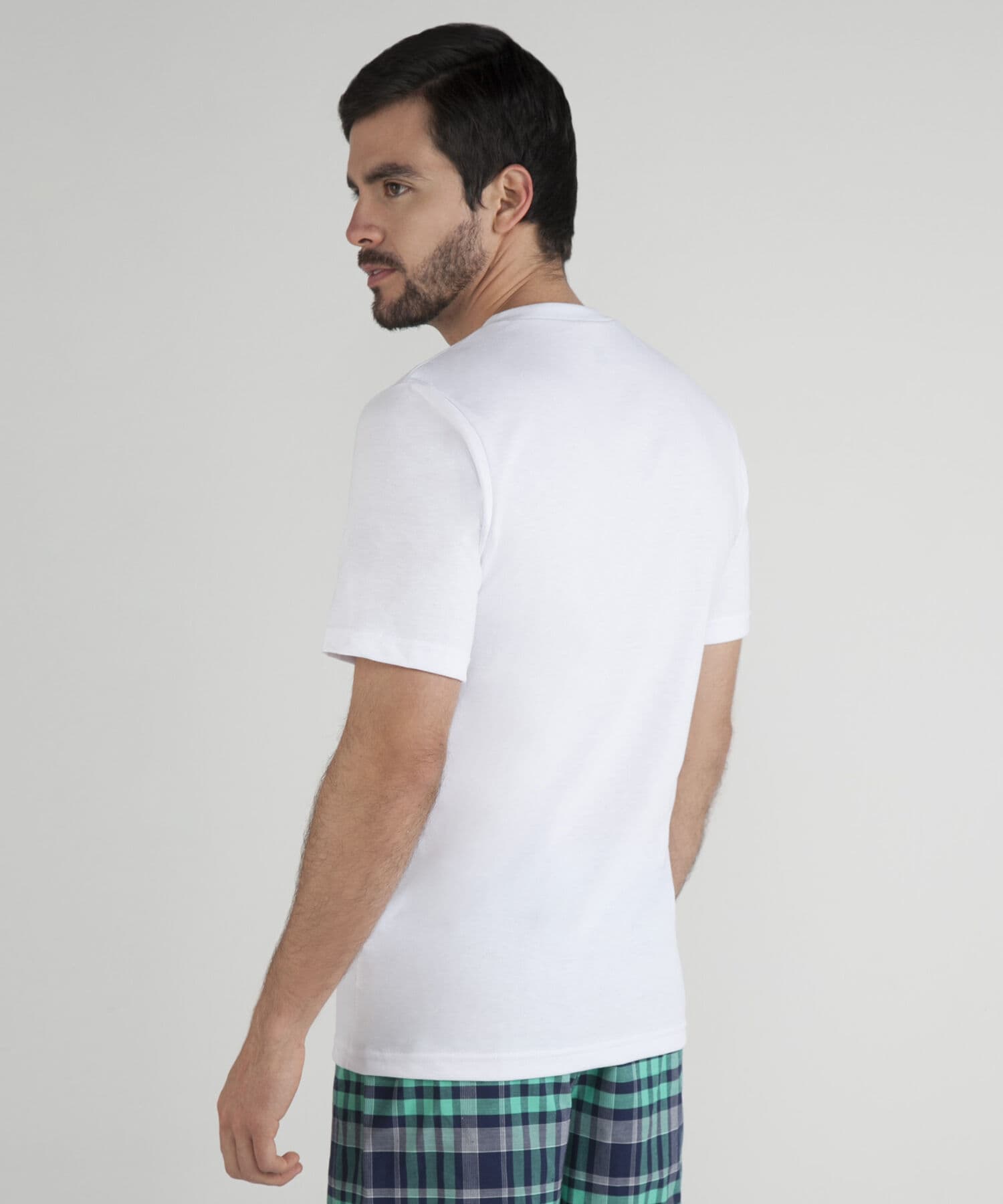 Camiseta Flora de Día gris humo para hombre, vista 2