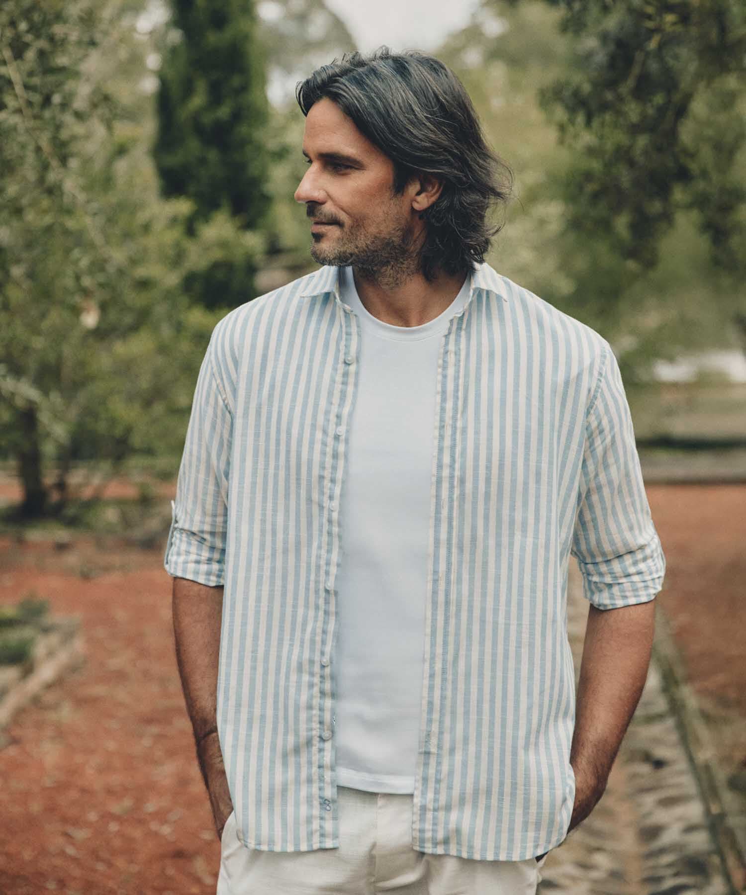 Camisa Elisa Relajado azul marino para hombre, vista principal