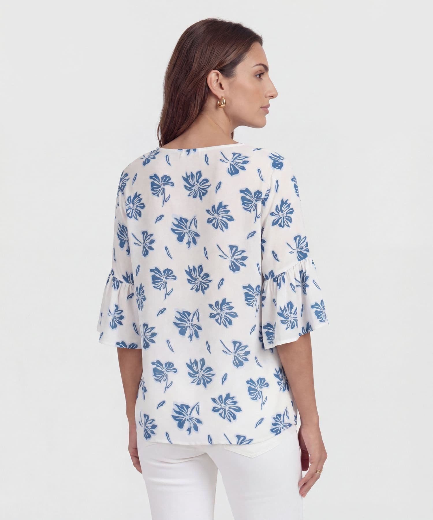Blusa Amalia Ligero azul marino para mujer, vista 4