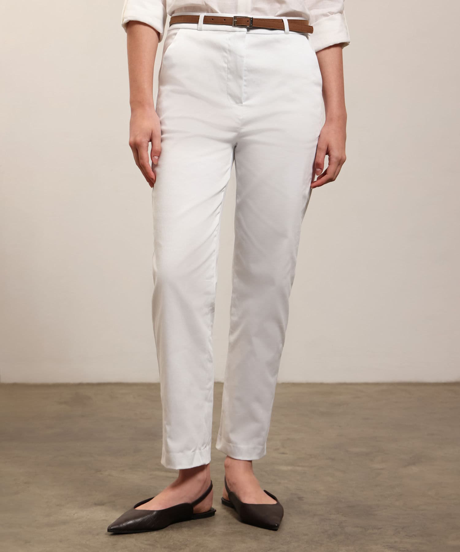 Pantalón Litoral Clásico blanco para mujer, vista principal