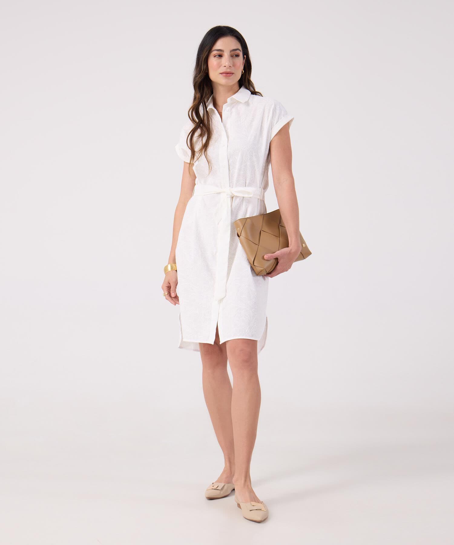 Vestido Renata Edición Índigo blanco para mujer, vista principal