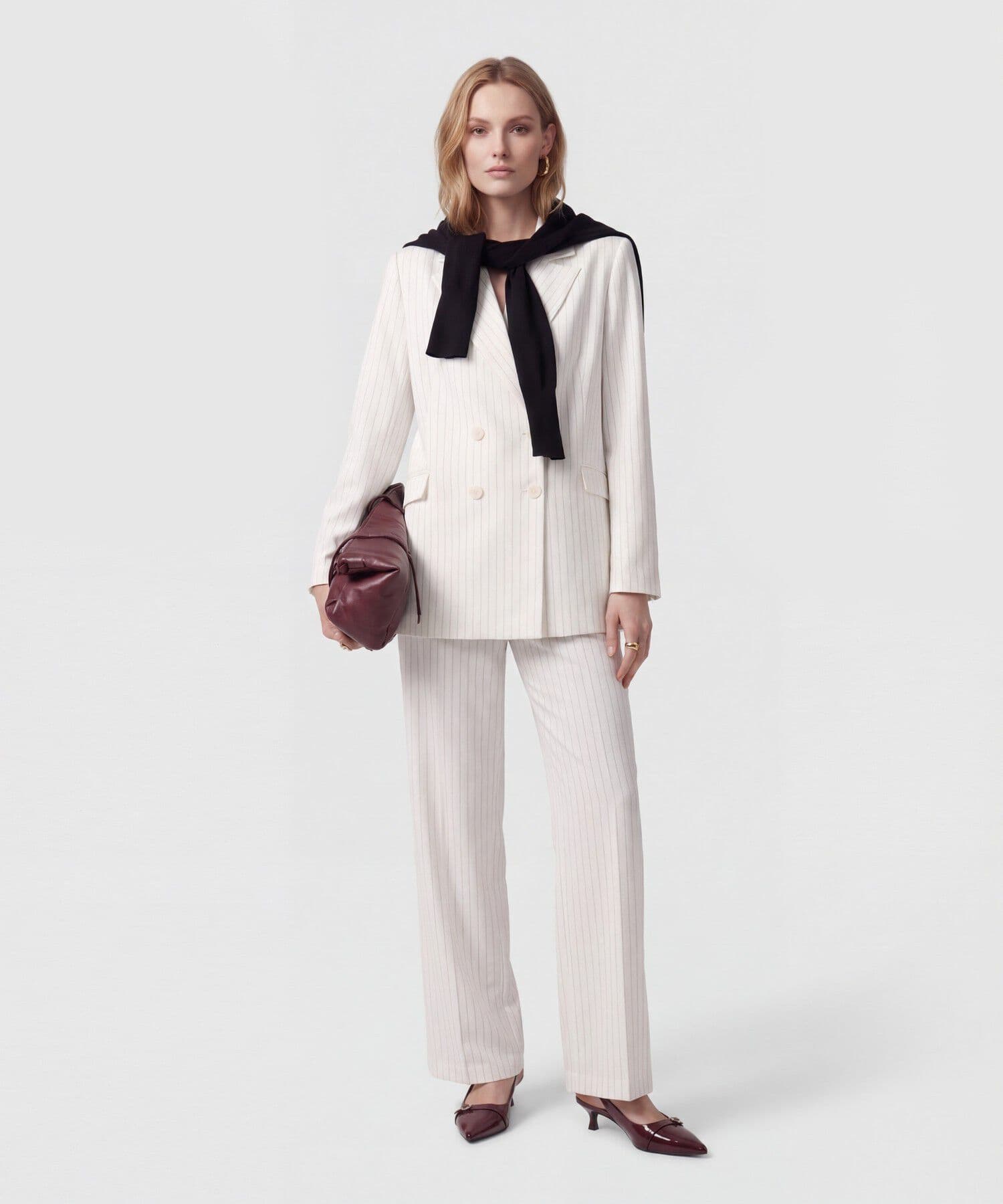 Pantalón Solana Suave blanco para mujer, vista 2