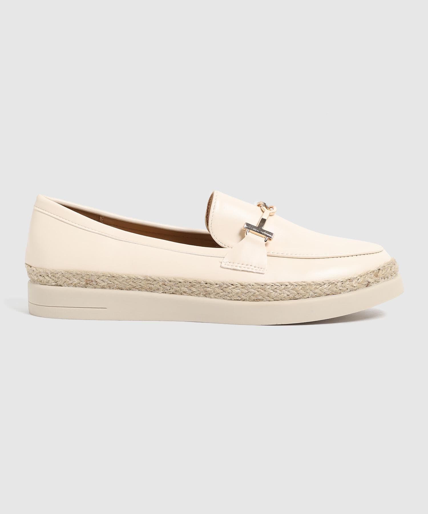 Mocasines Solana Relajado arena para mujer, vista principal