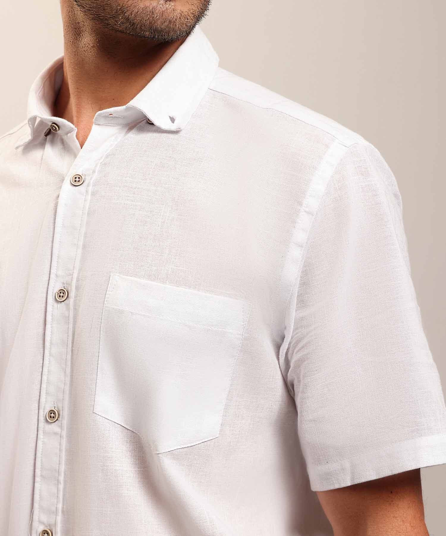 Camisa Celeste de Día blanco para hombre, vista 3