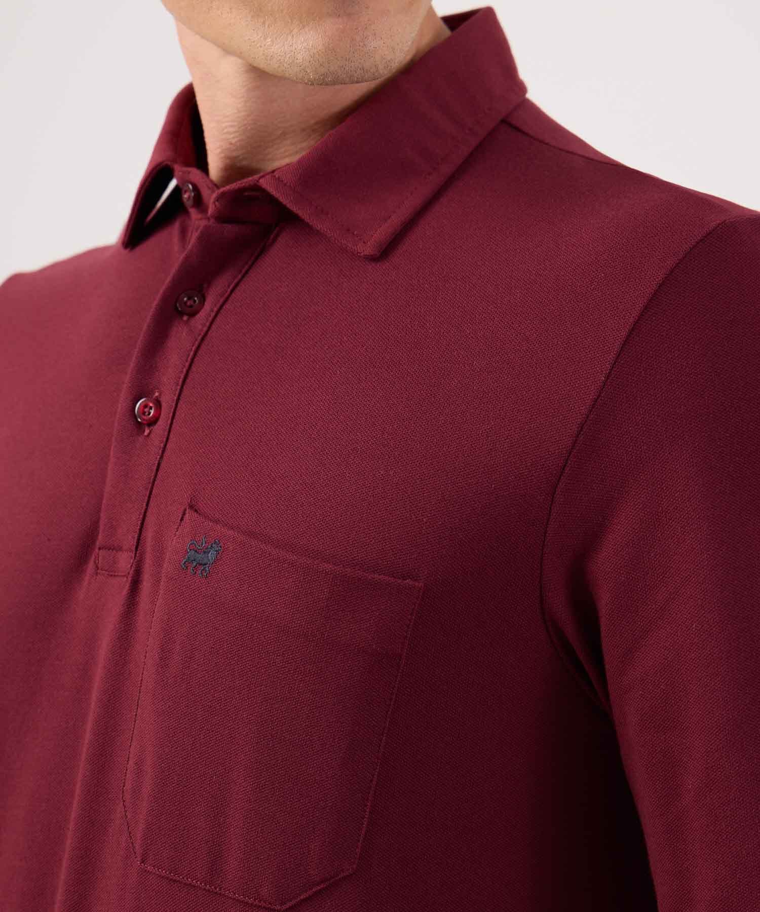 Polo Laguna Natural azul marino para hombre, vista 3