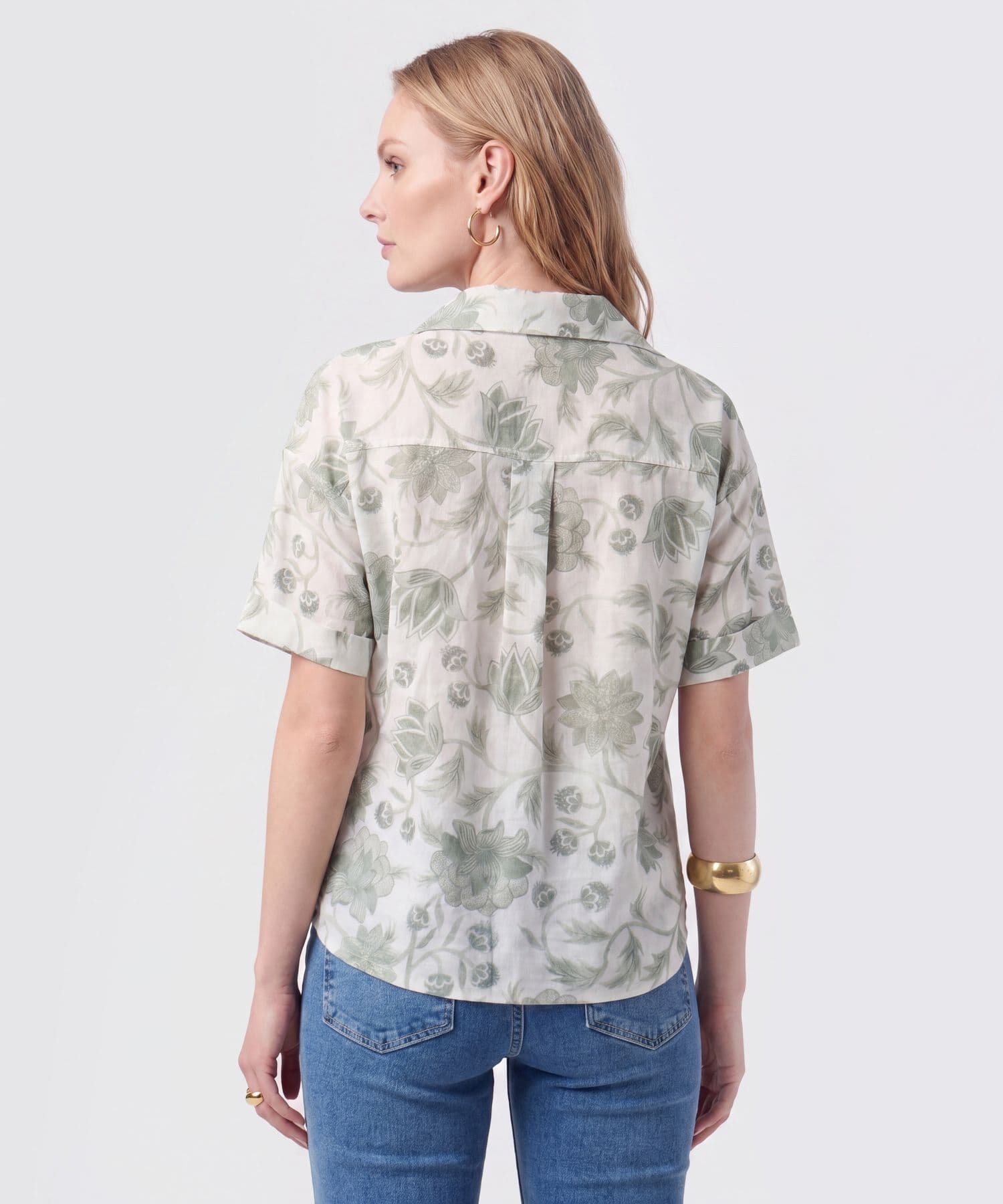 Camisa Ámbar Urbano verde oliva para mujer, vista 4