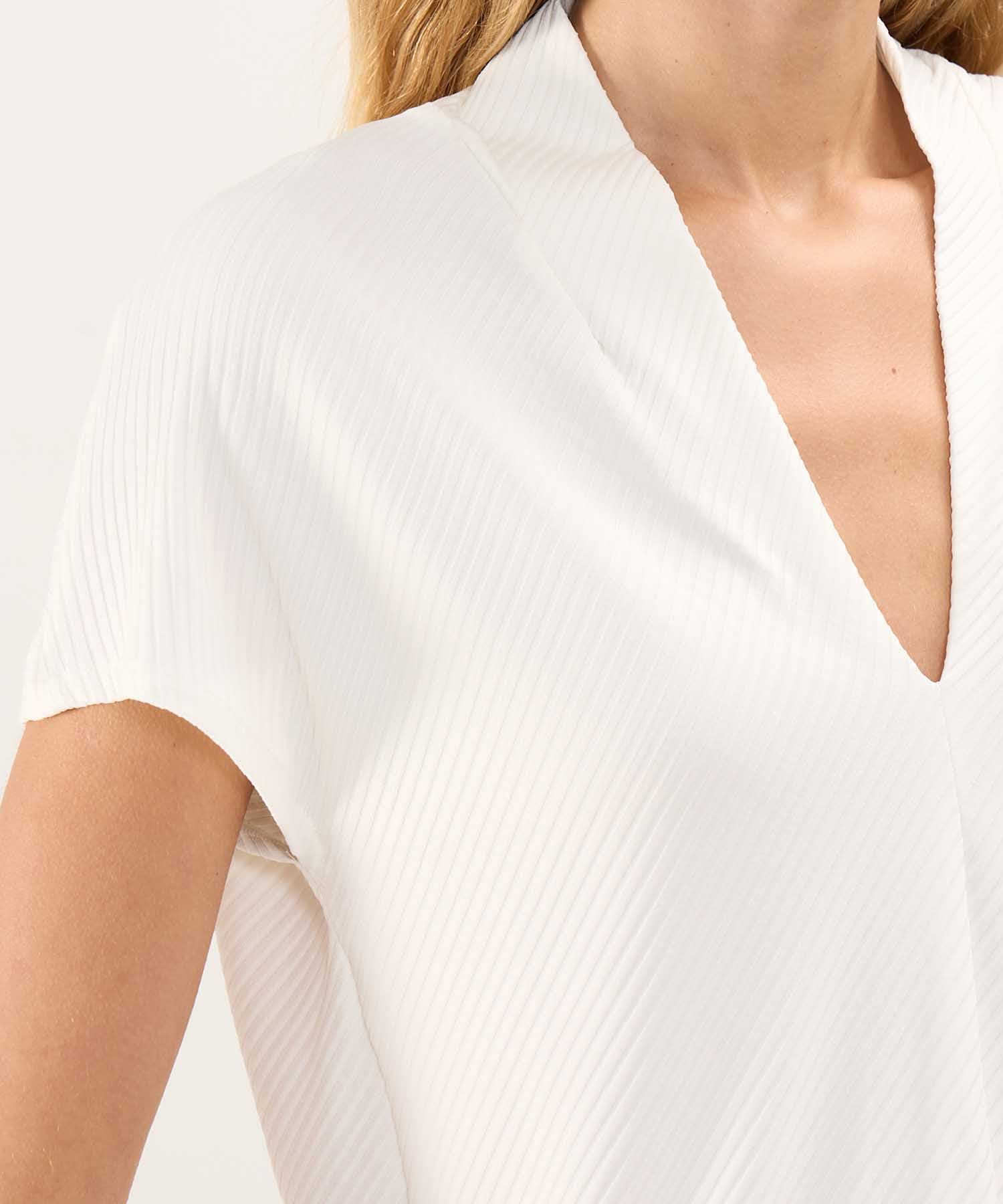 Blusa Granada Fluido mostaza para mujer, vista 3