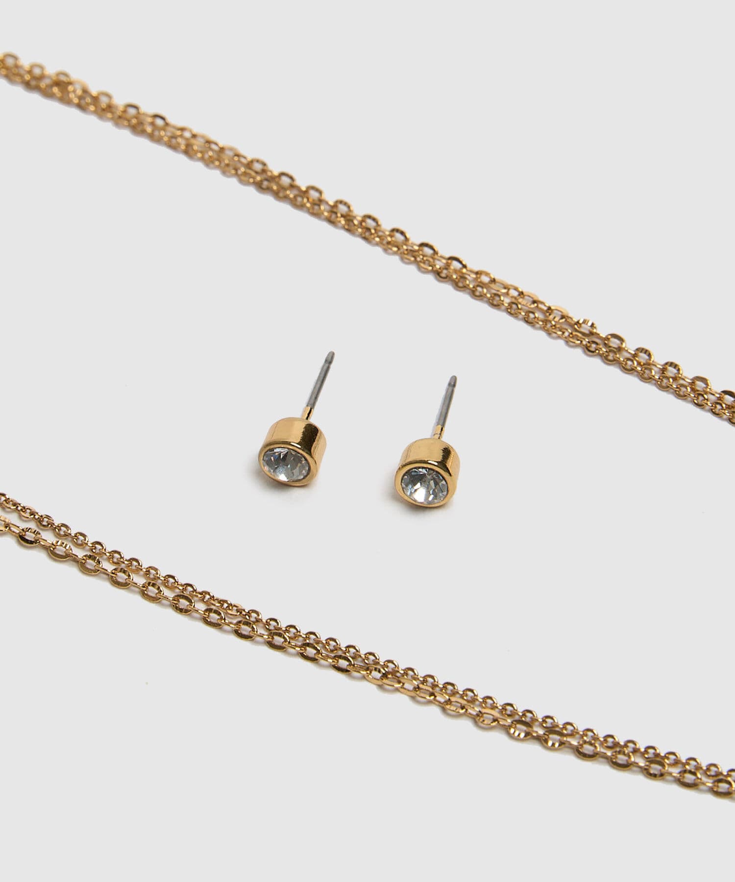 Aretes Sabana de Día dorado para mujer, vista 2