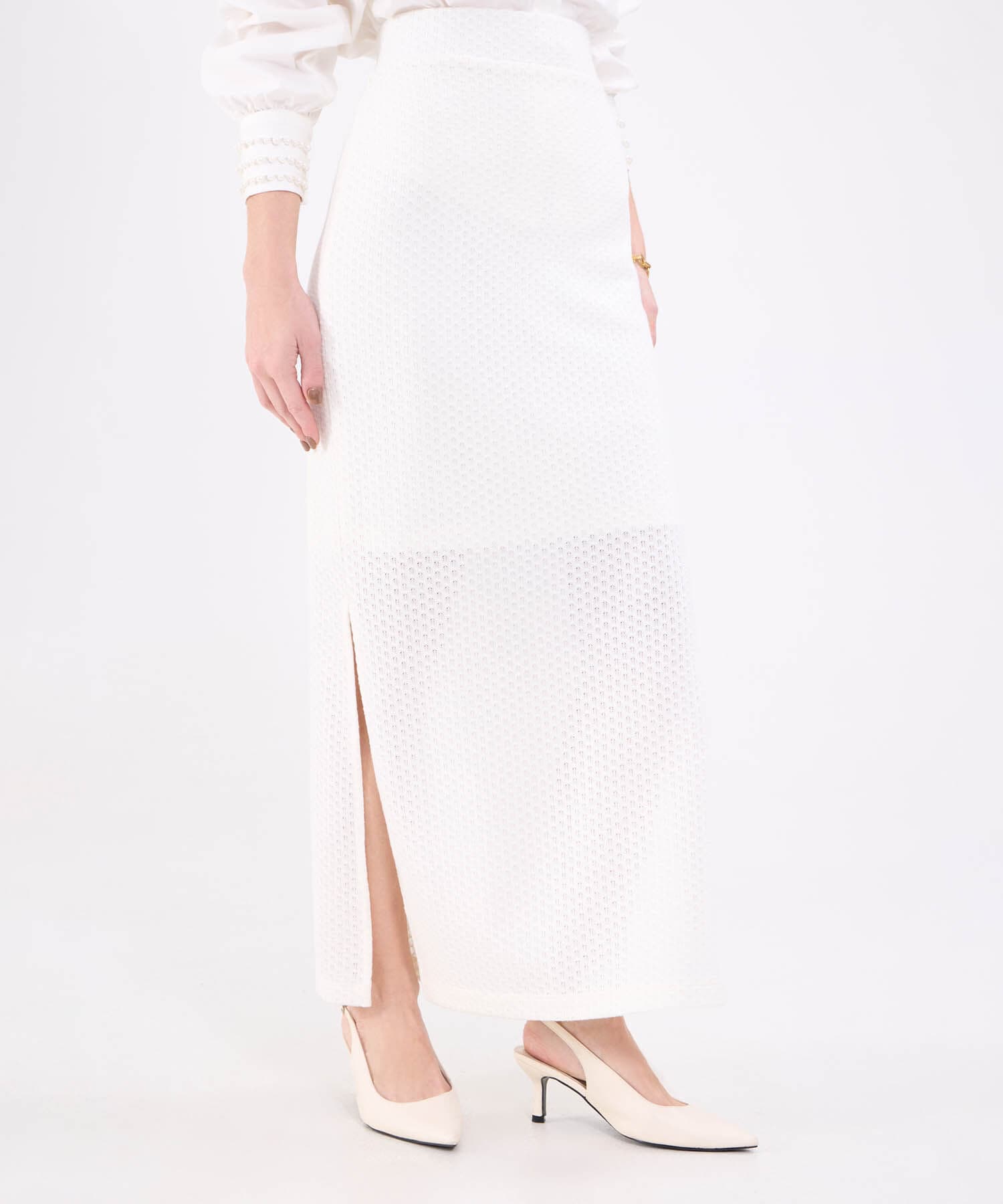 Falda Tierra Fluido blanco para mujer, vista principal