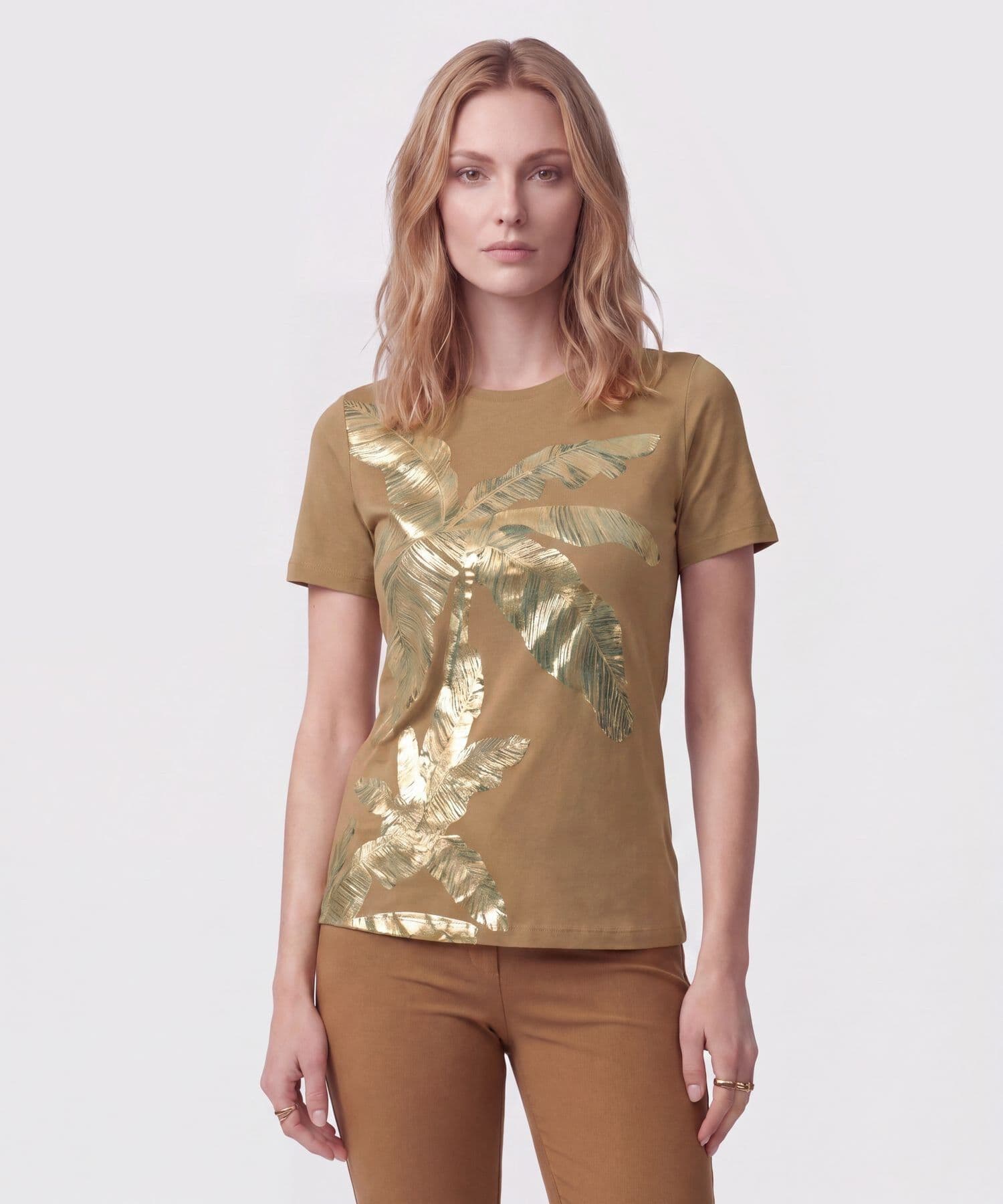 Camiseta Sierra Esencial dorado para mujer, vista principal