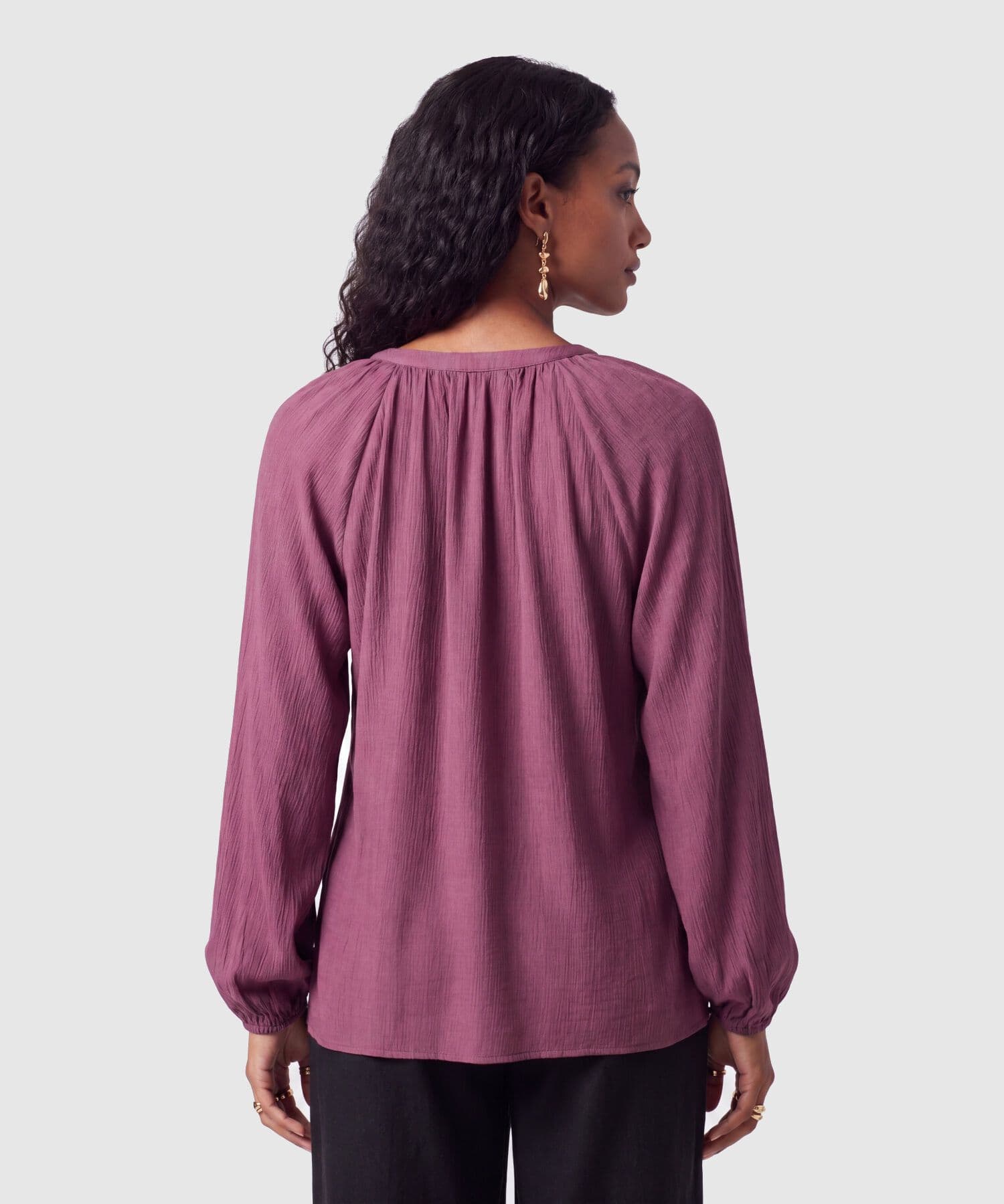 Blusa Palma Esencial camel para mujer, vista 4