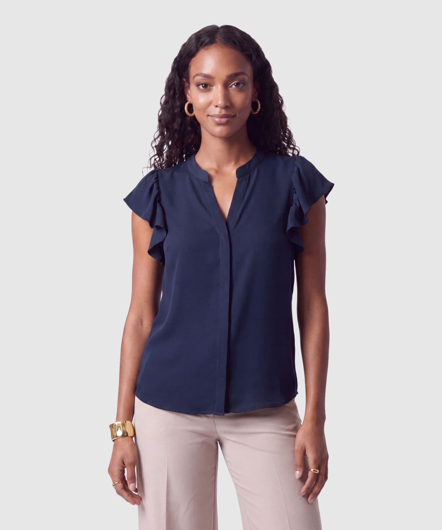 Blusa Selva de Ciudad azul marino para mujer, vista principal