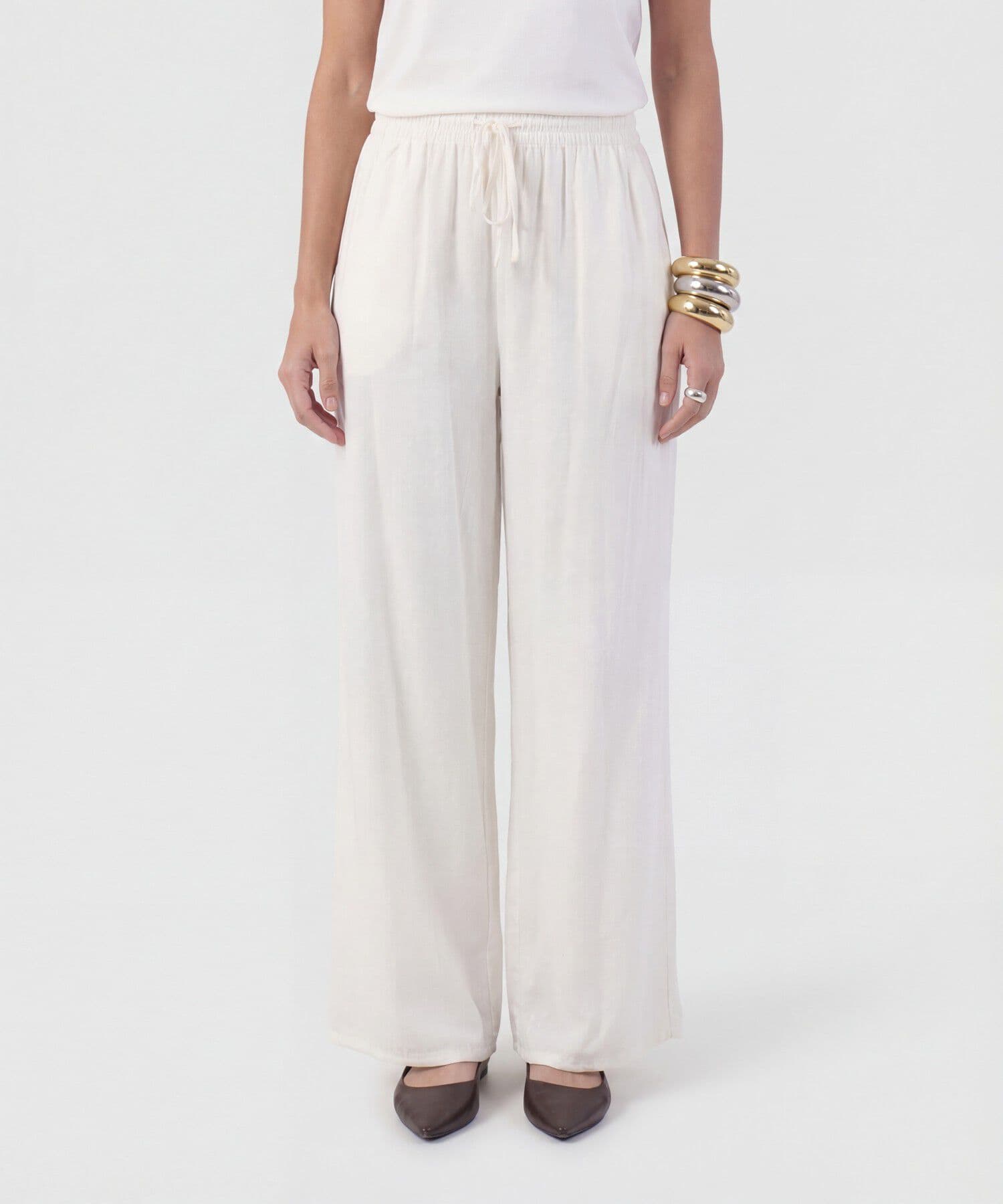 Pantalón Guayacán Minimalista blanco para mujer, vista principal
