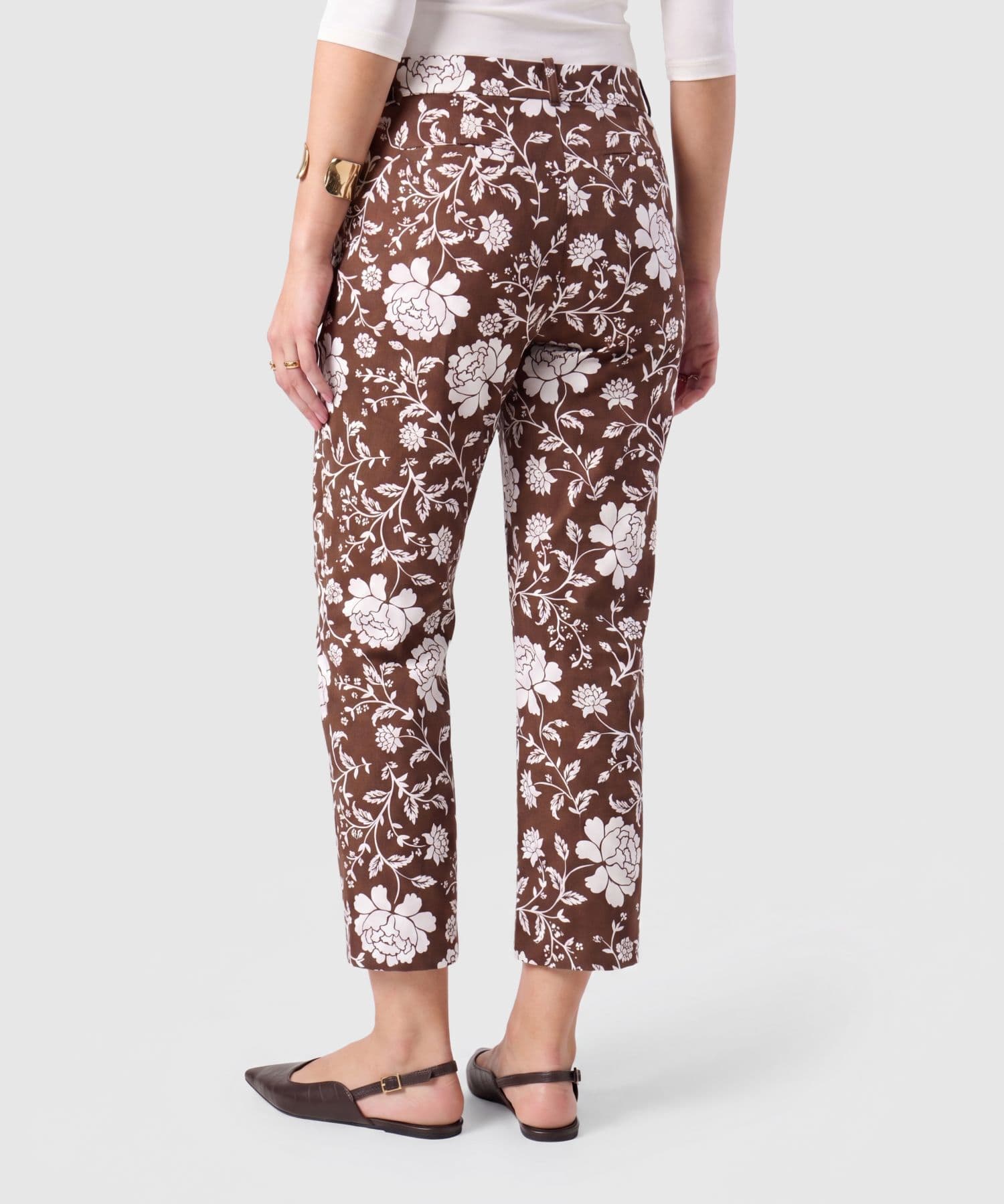 Pantalón Valle de Noche café para mujer, vista 4
