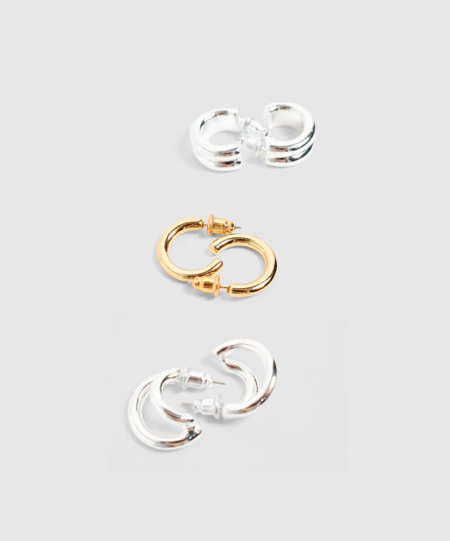 Aretes Serena de Ciudad negro para mujer, vista 2