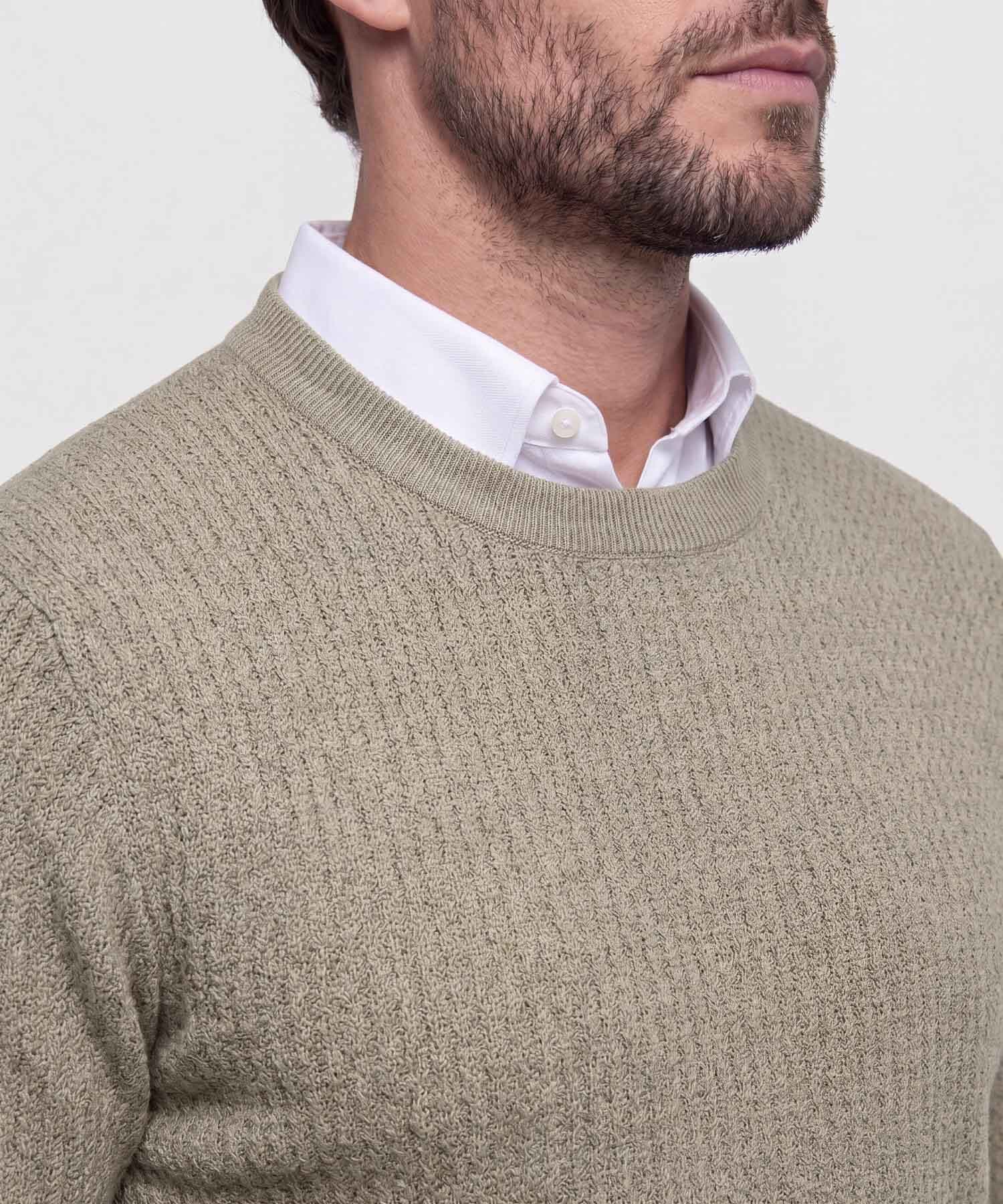 Buzo Horizonte Natural café para hombre, vista 5