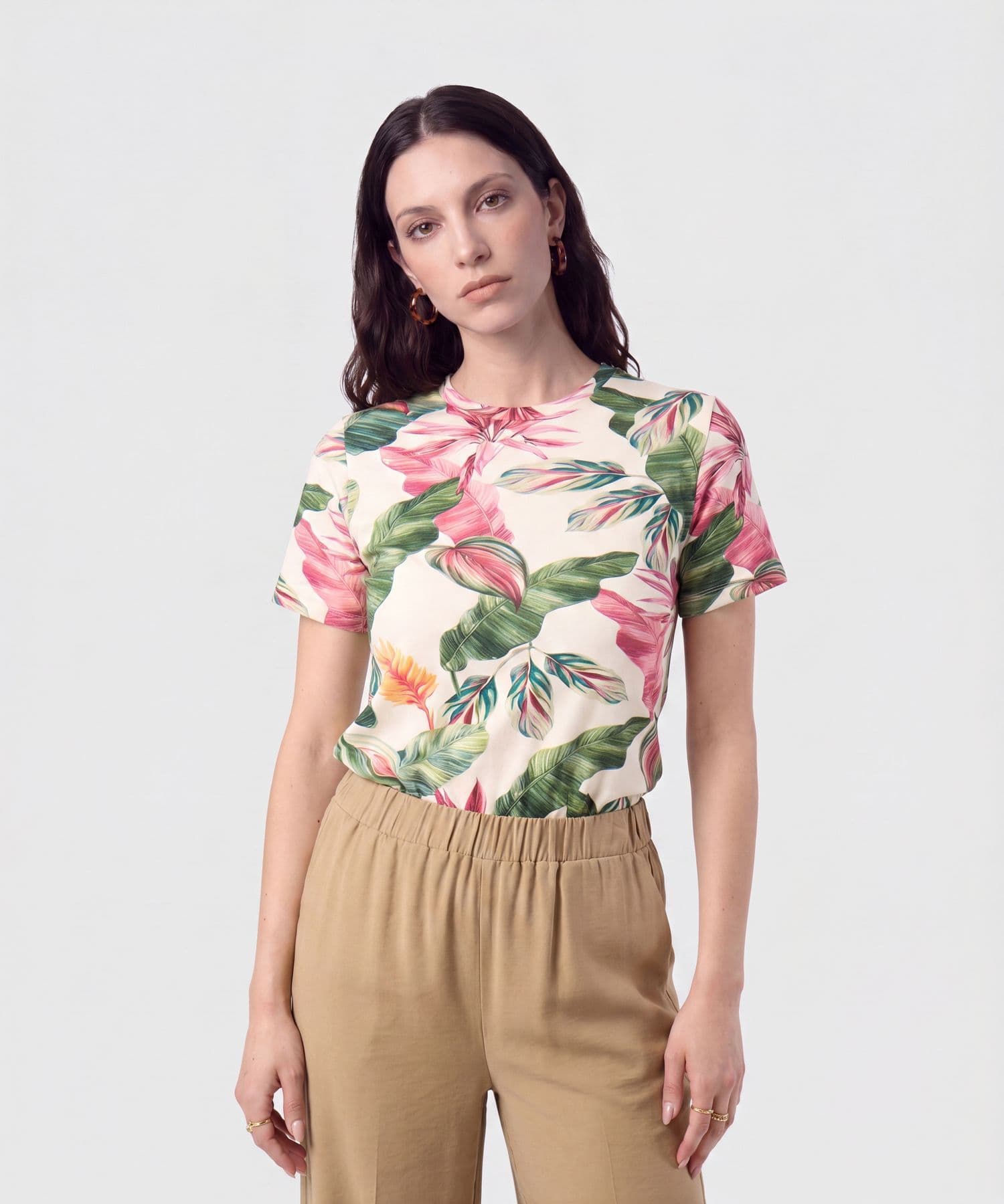 Camiseta Laguna Fluido verde oliva para mujer, vista principal